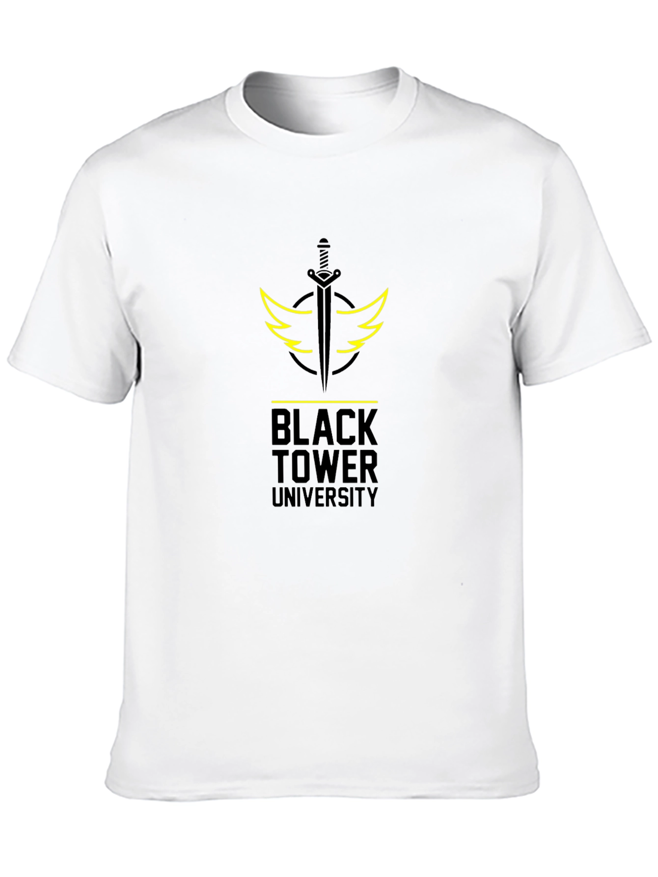 Black Tower University Graphic T-Shirt