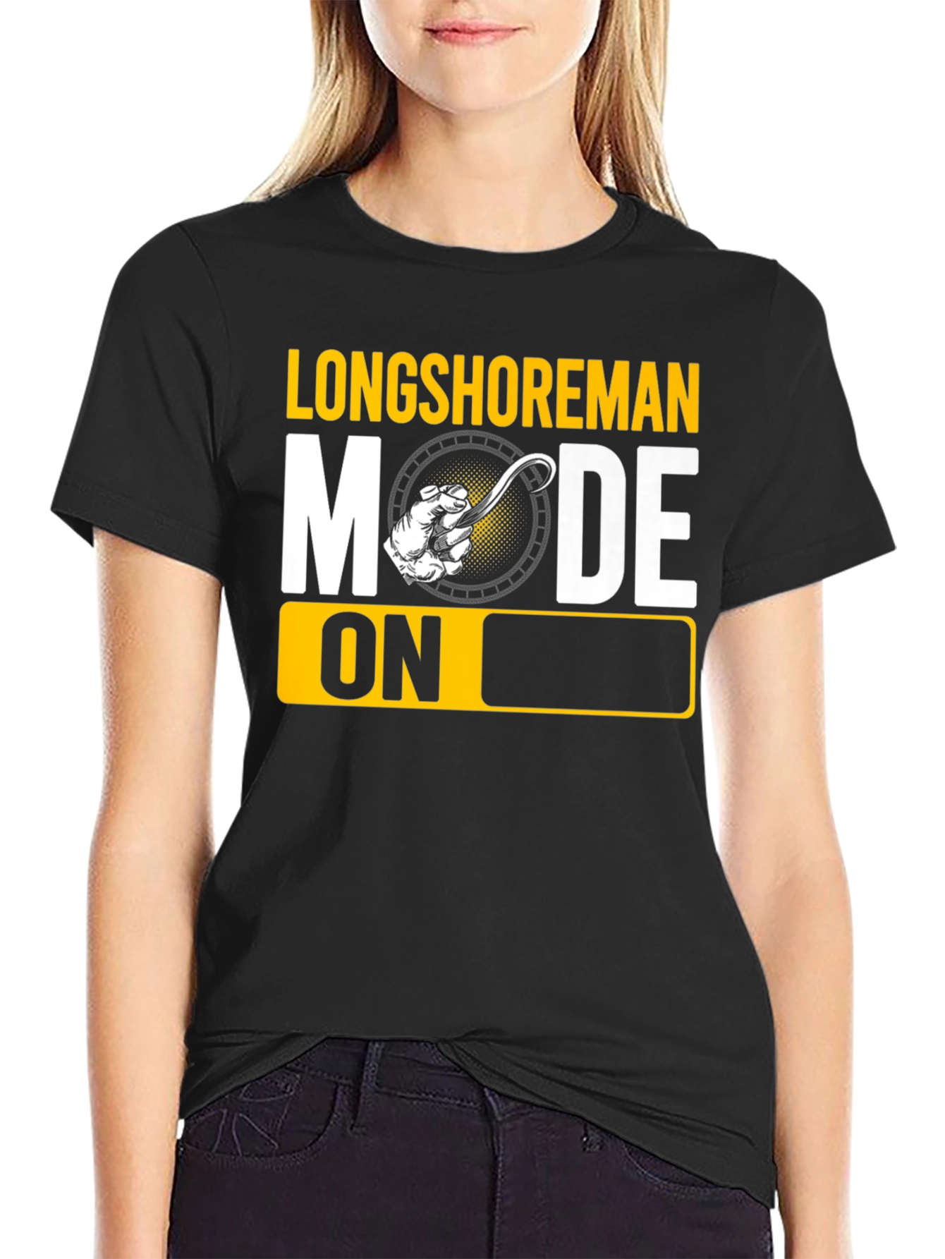 Longshoreman Mode On Graphic T-Shirt