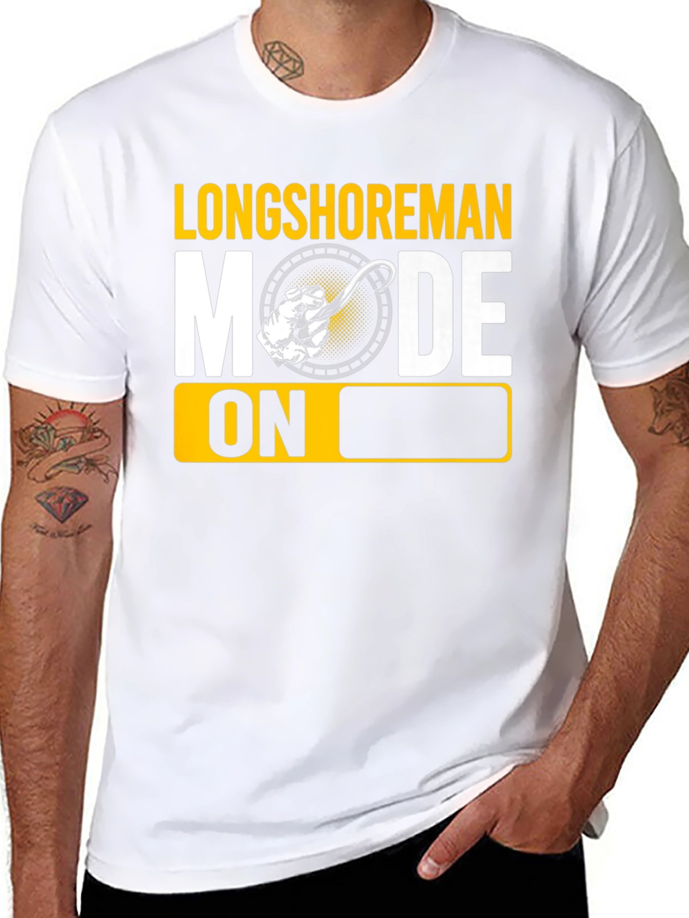 Longshoreman Mode On Graphic T-Shirt
