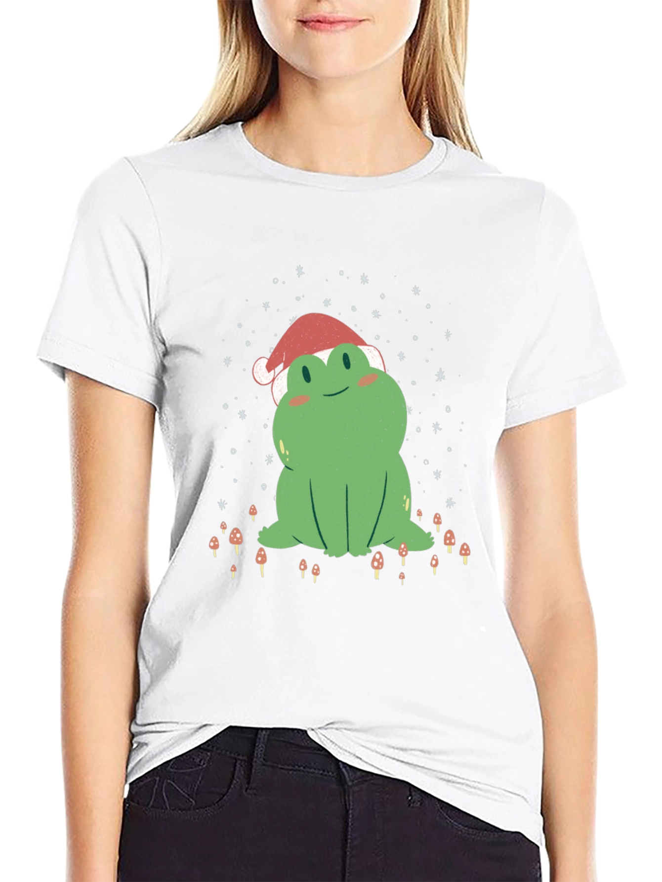 Festive Frog Tee: Holiday Cheer
