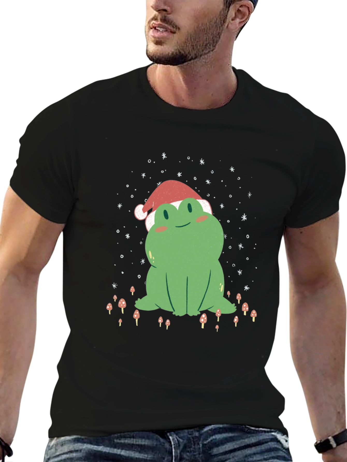 Festive Frog Tee: Holiday Cheer