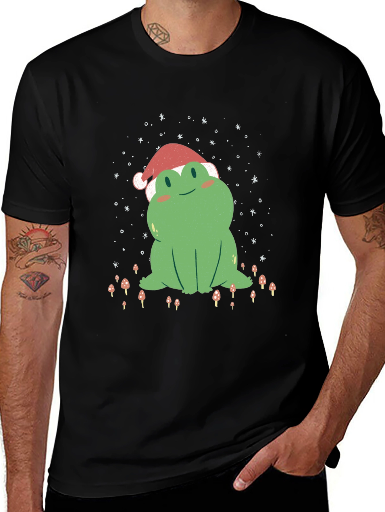 Festive Frog Tee: Holiday Cheer