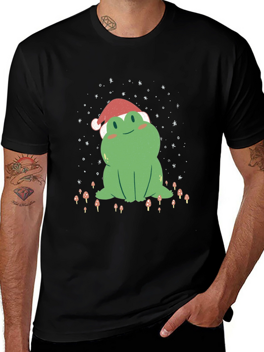 Festive Frog Tee: Holiday Cheer