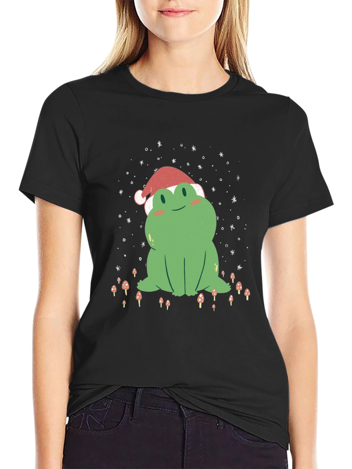 Festive Frog Tee: Holiday Cheer