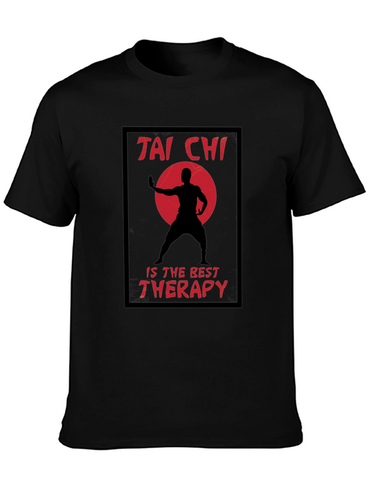 Tai Chi Therapy Black T-Shirt