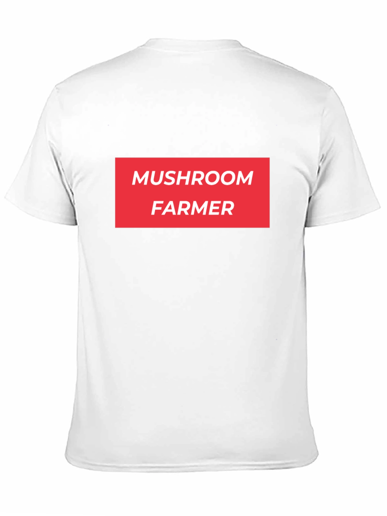 Mushroom Farmer Graphic Tee - Bold Red Text