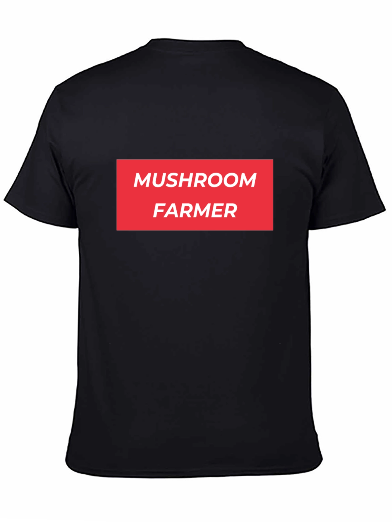 Mushroom Farmer Graphic Tee - Bold Red Text