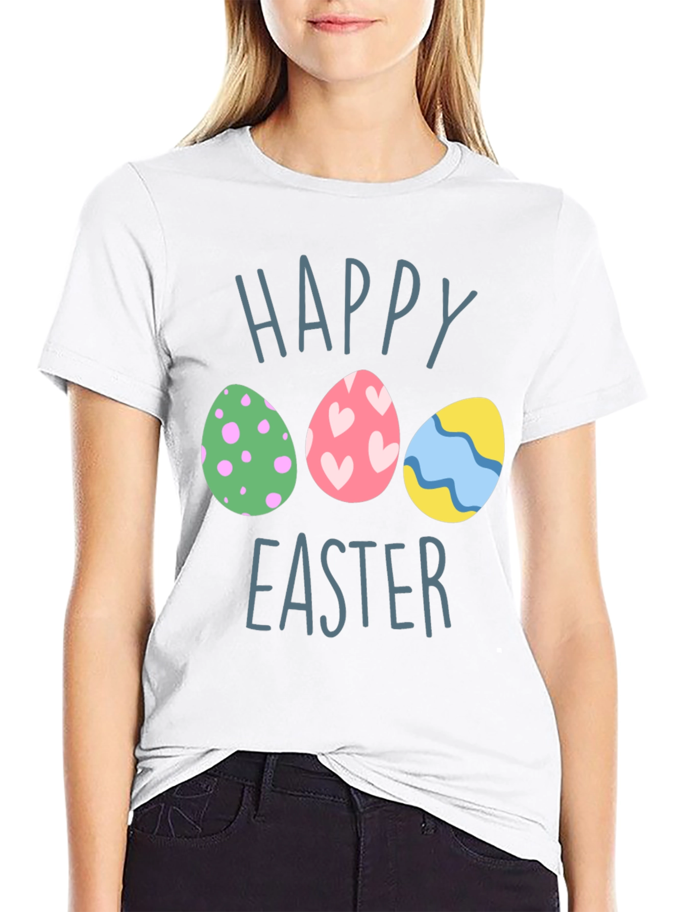 Happy Easter Egg Graphic T-Shirt