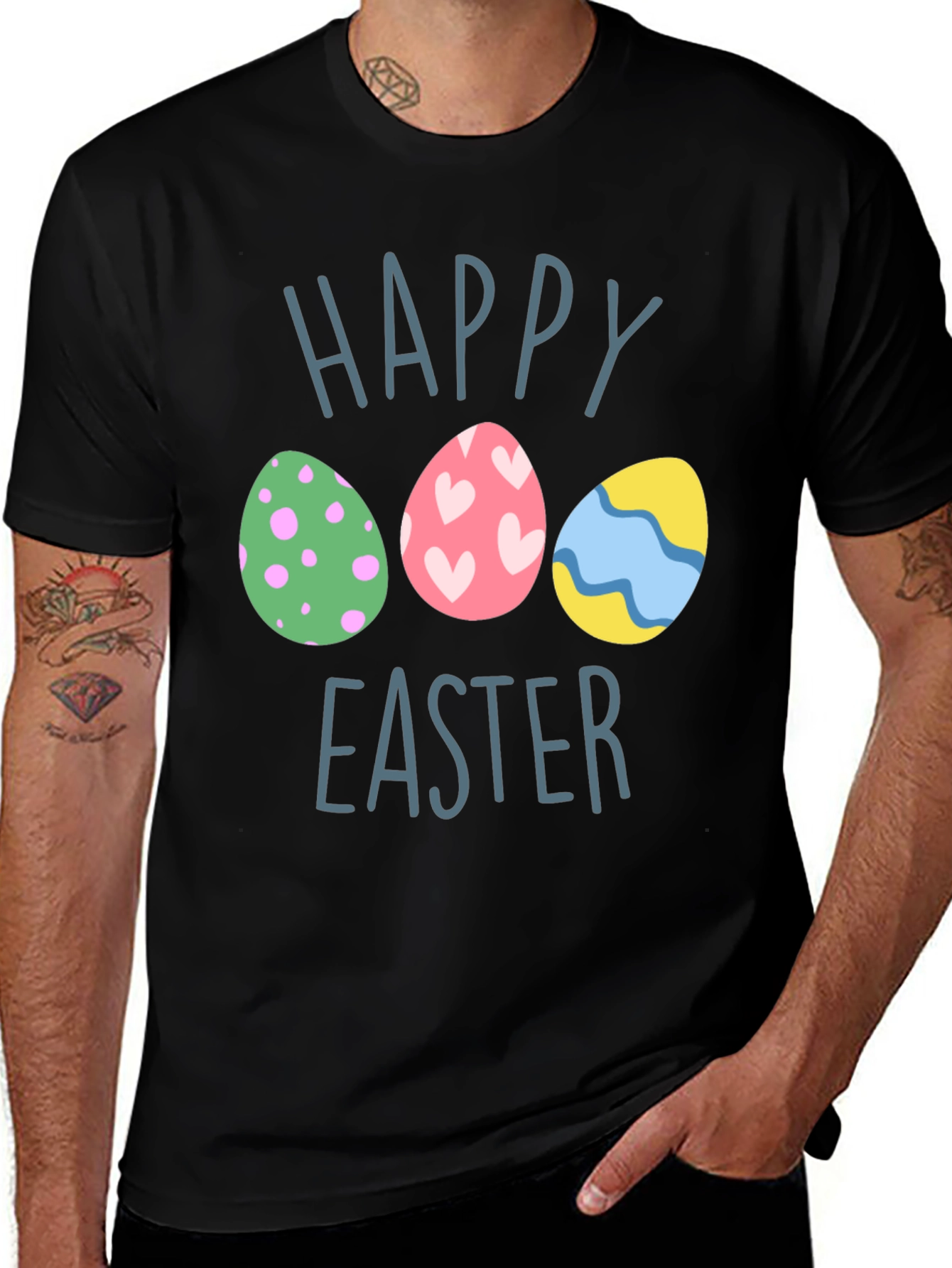 Happy Easter Egg Graphic T-Shirt