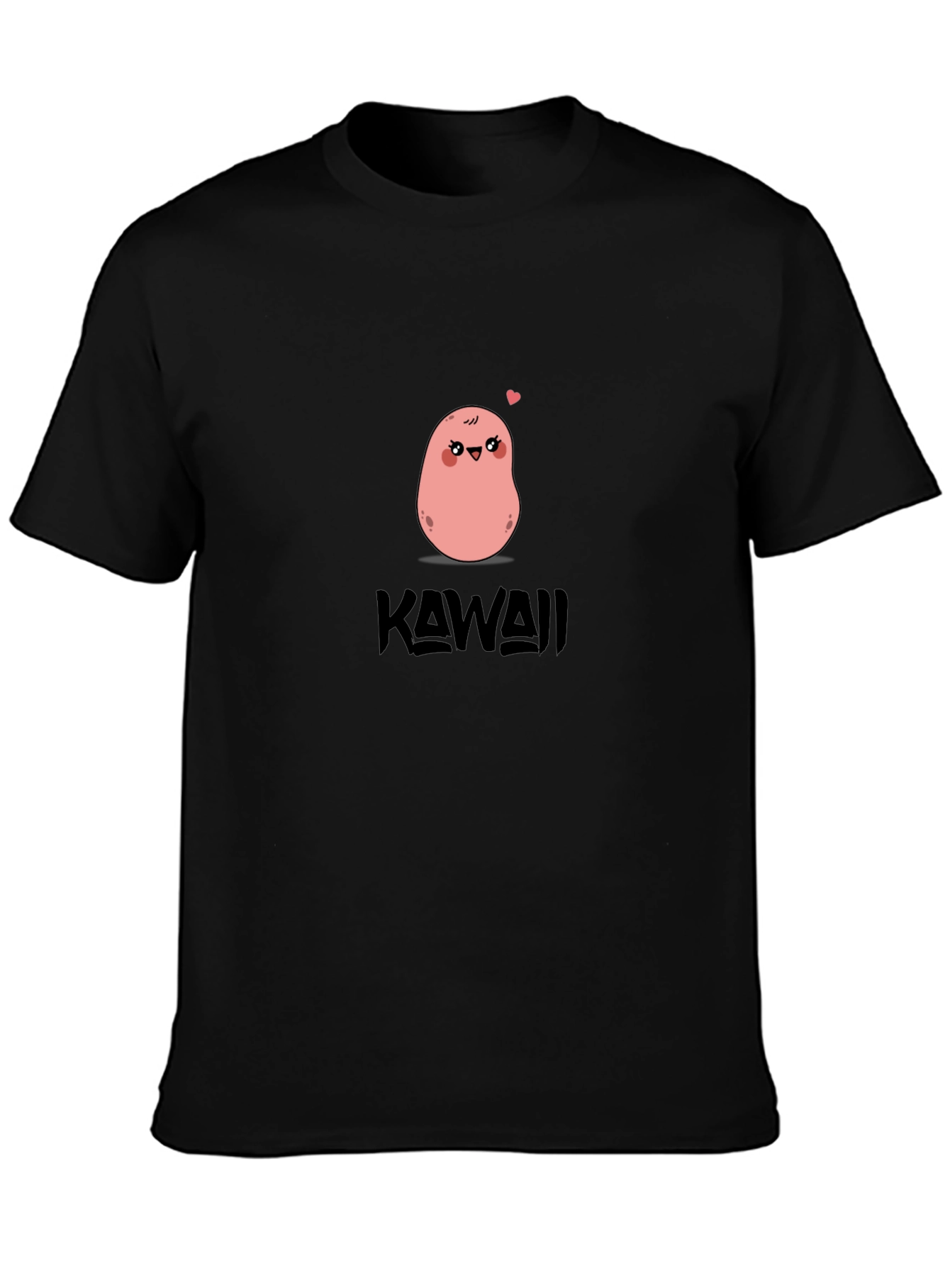 Kawaii Potato Black Tee