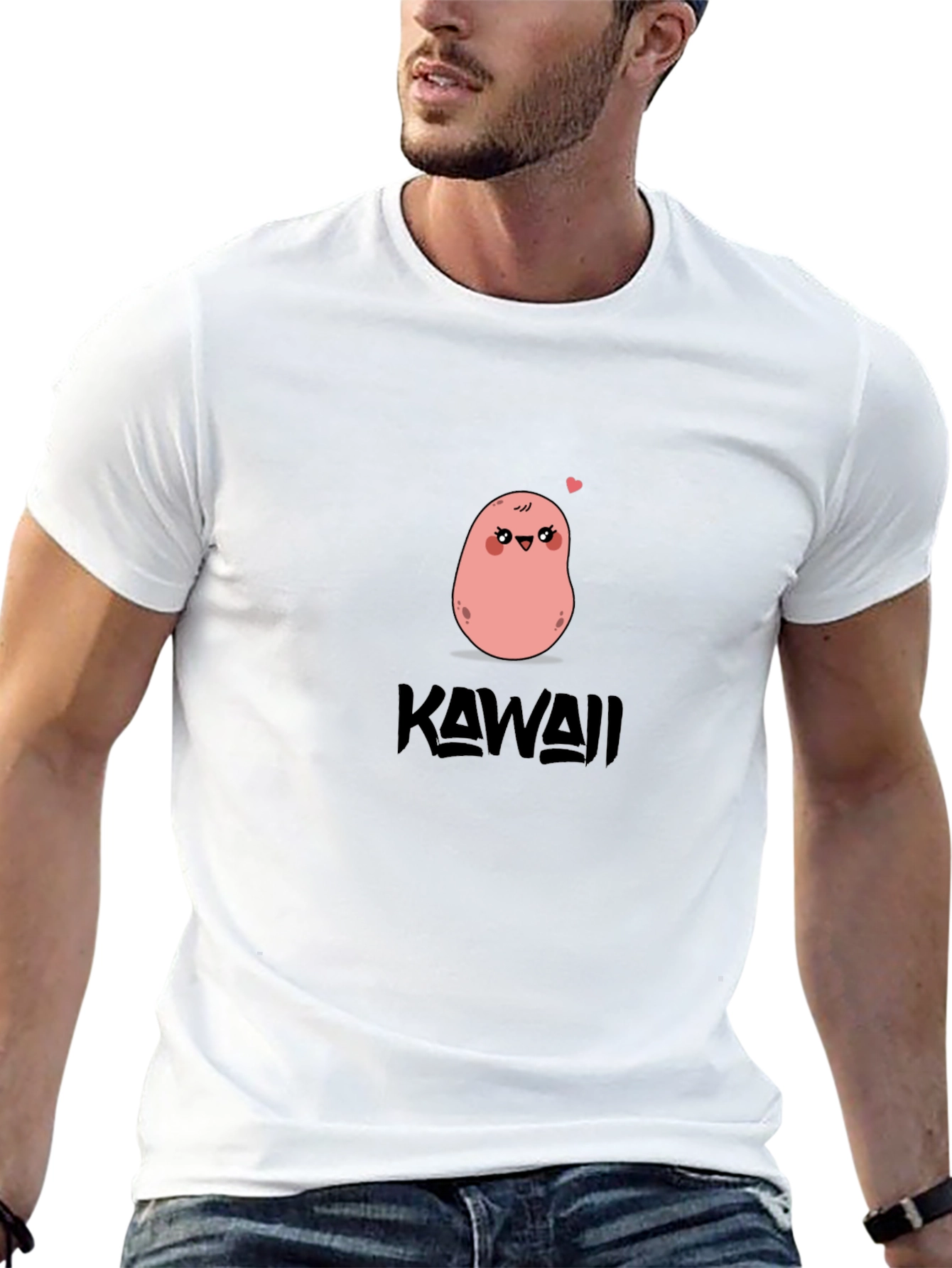 Kawaii Potato Black Tee