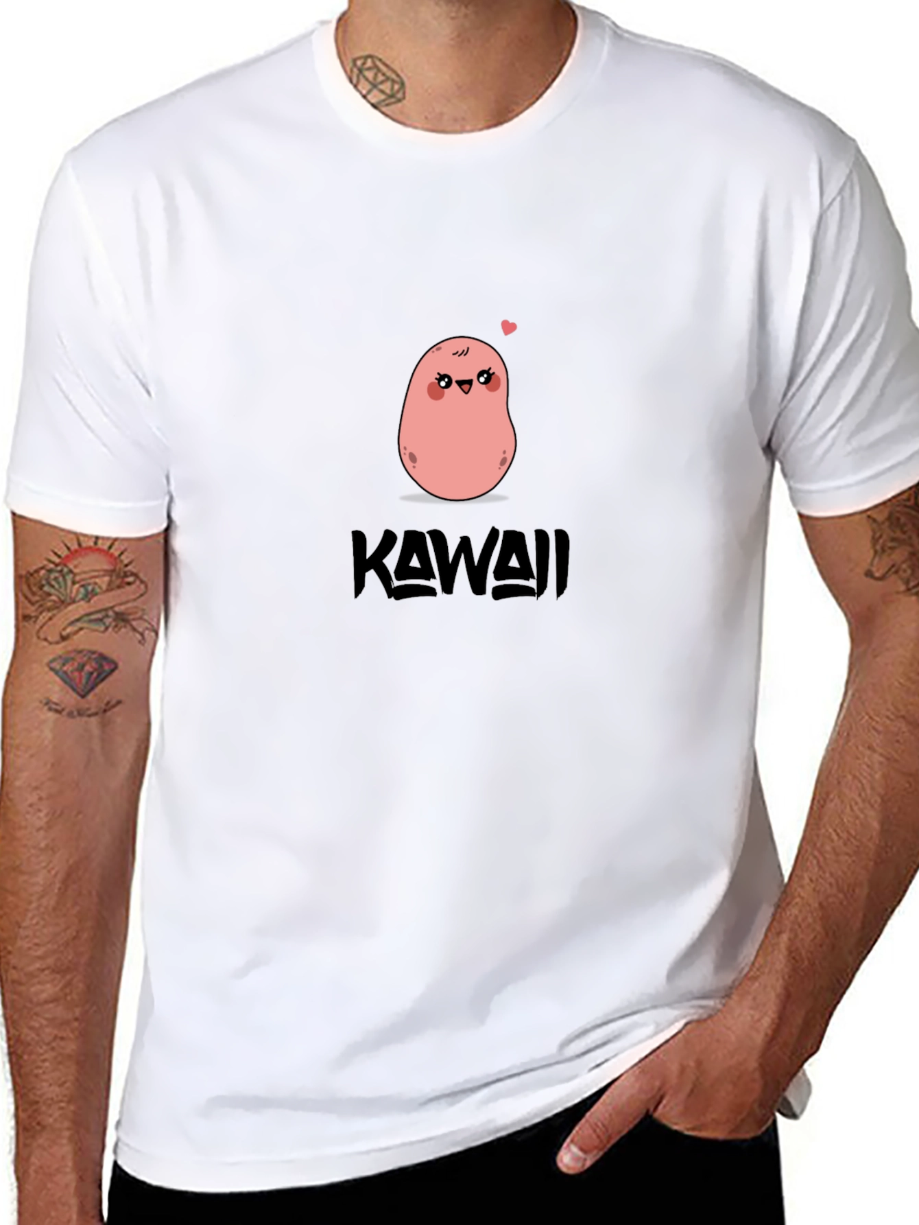 Kawaii Potato Black Tee
