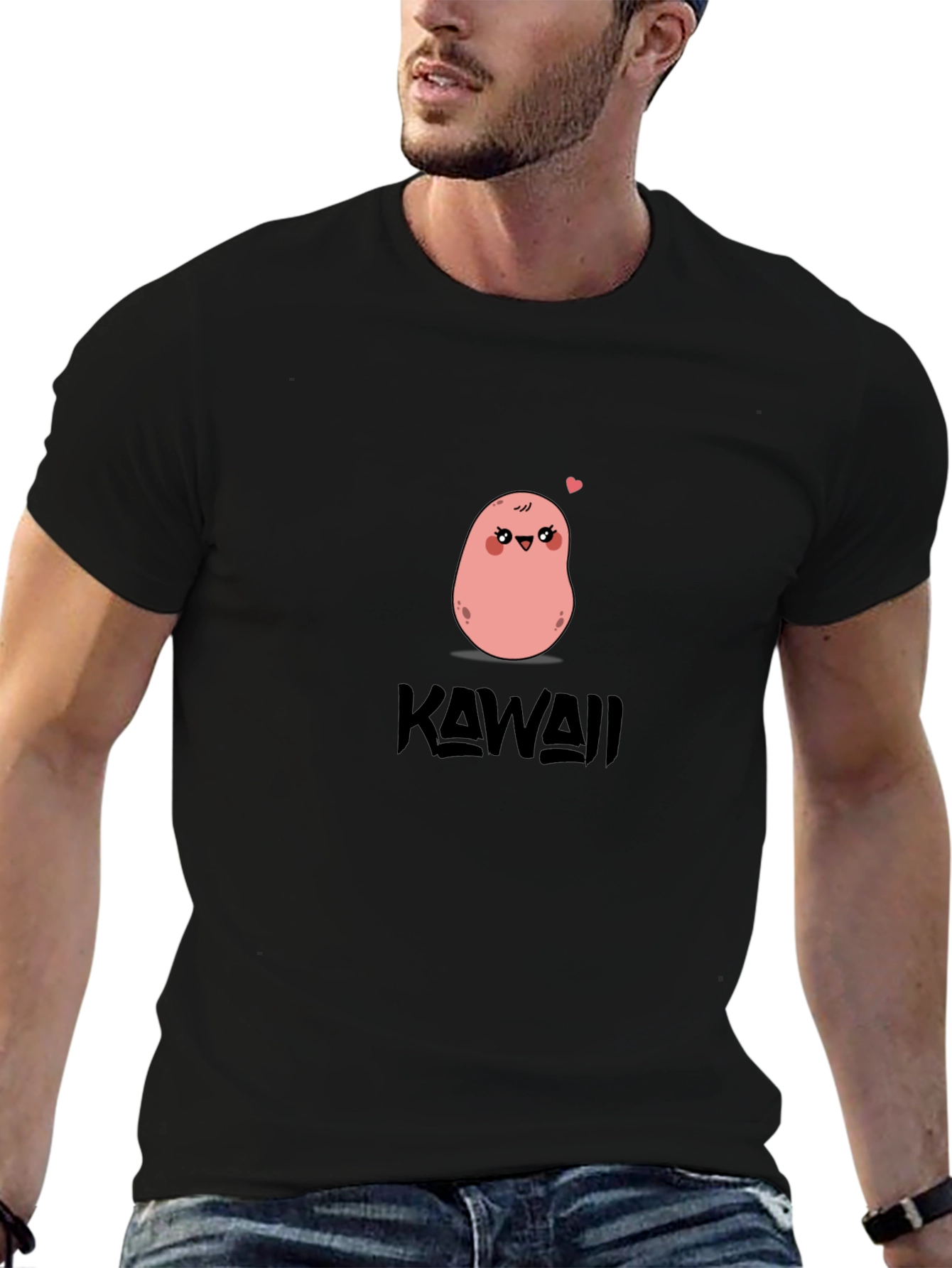 Kawaii Potato Black Tee