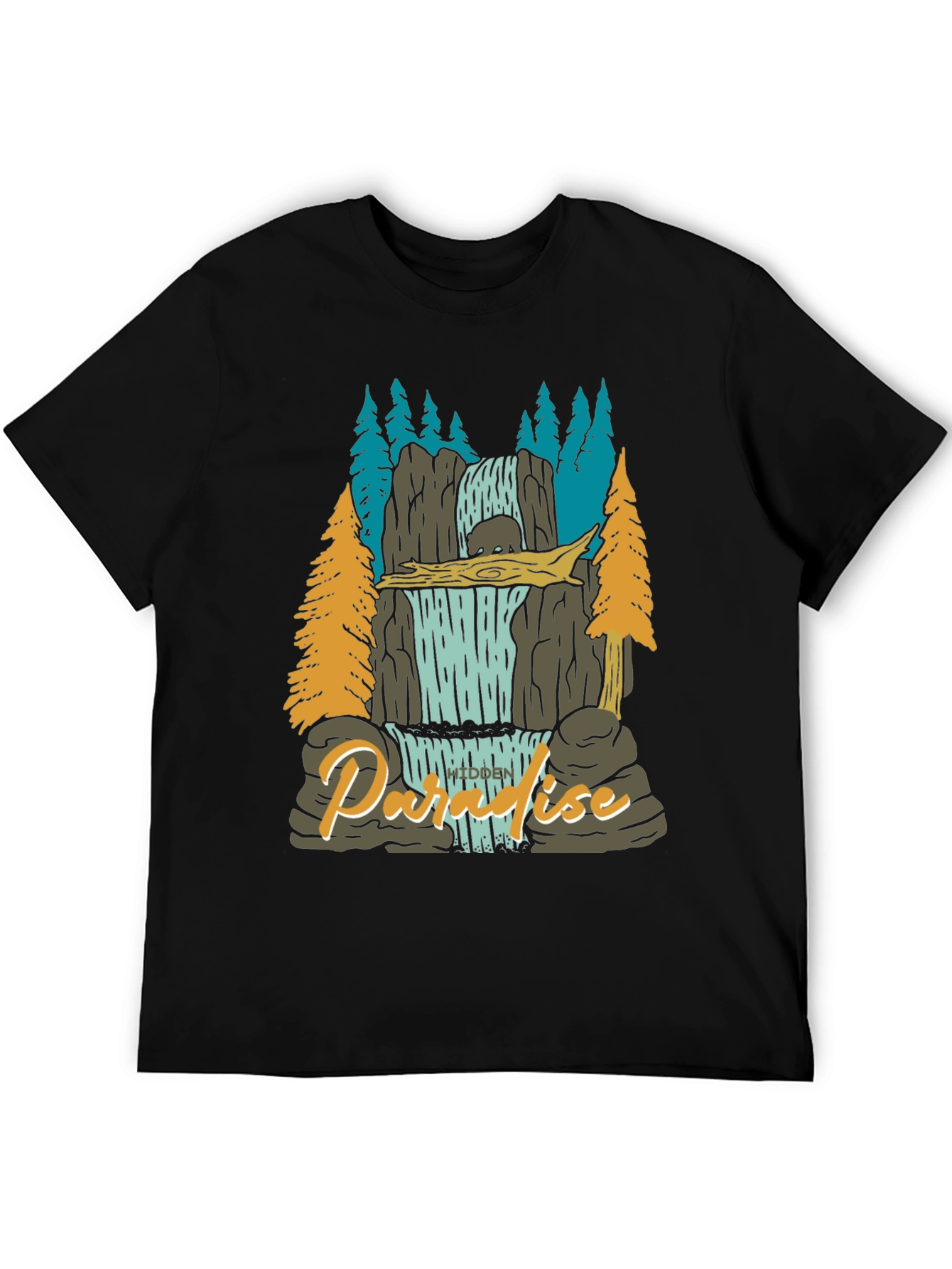 Paradise Falls Mens Graphic Tee