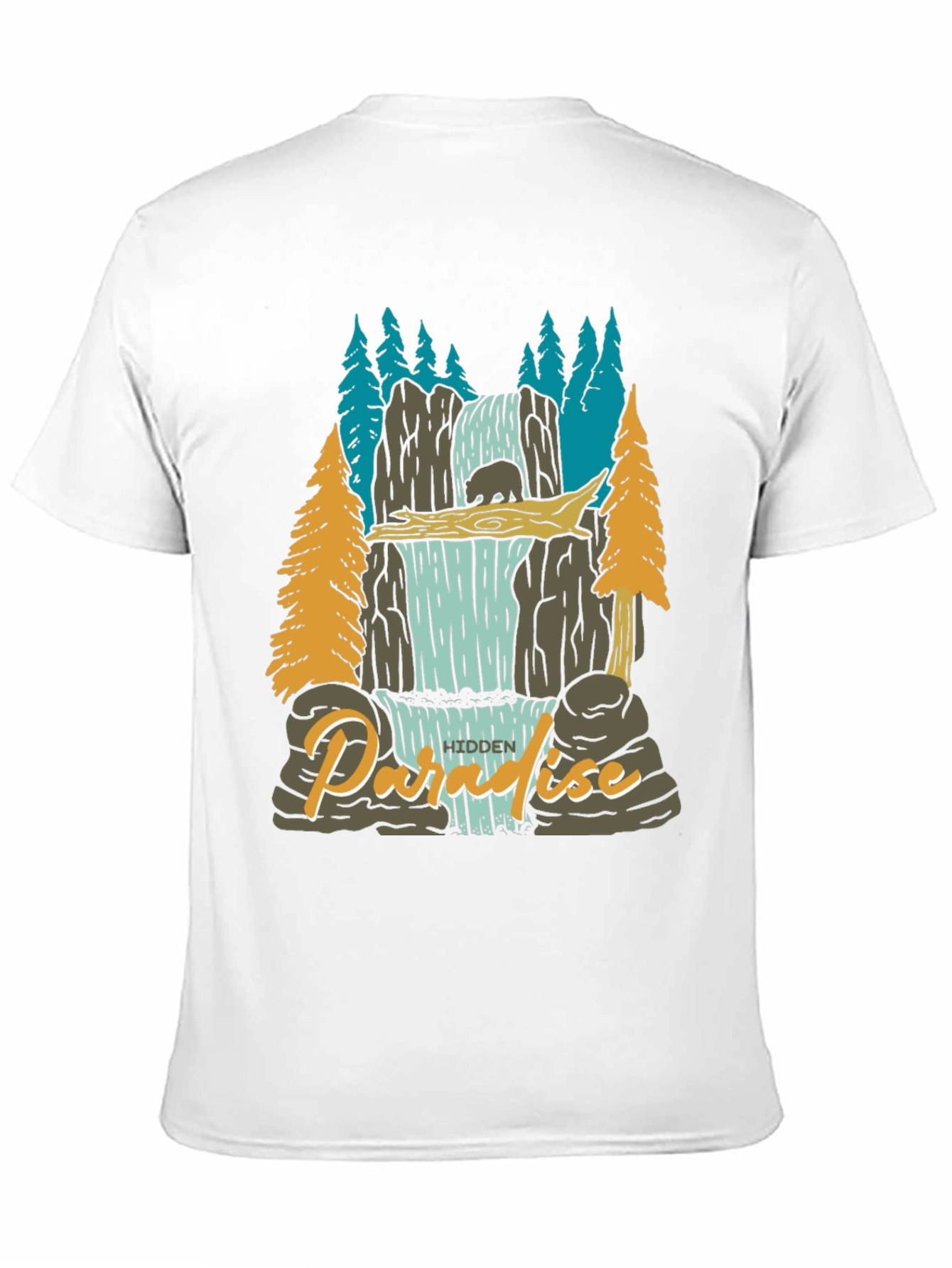 Paradise Falls Mens Graphic Tee