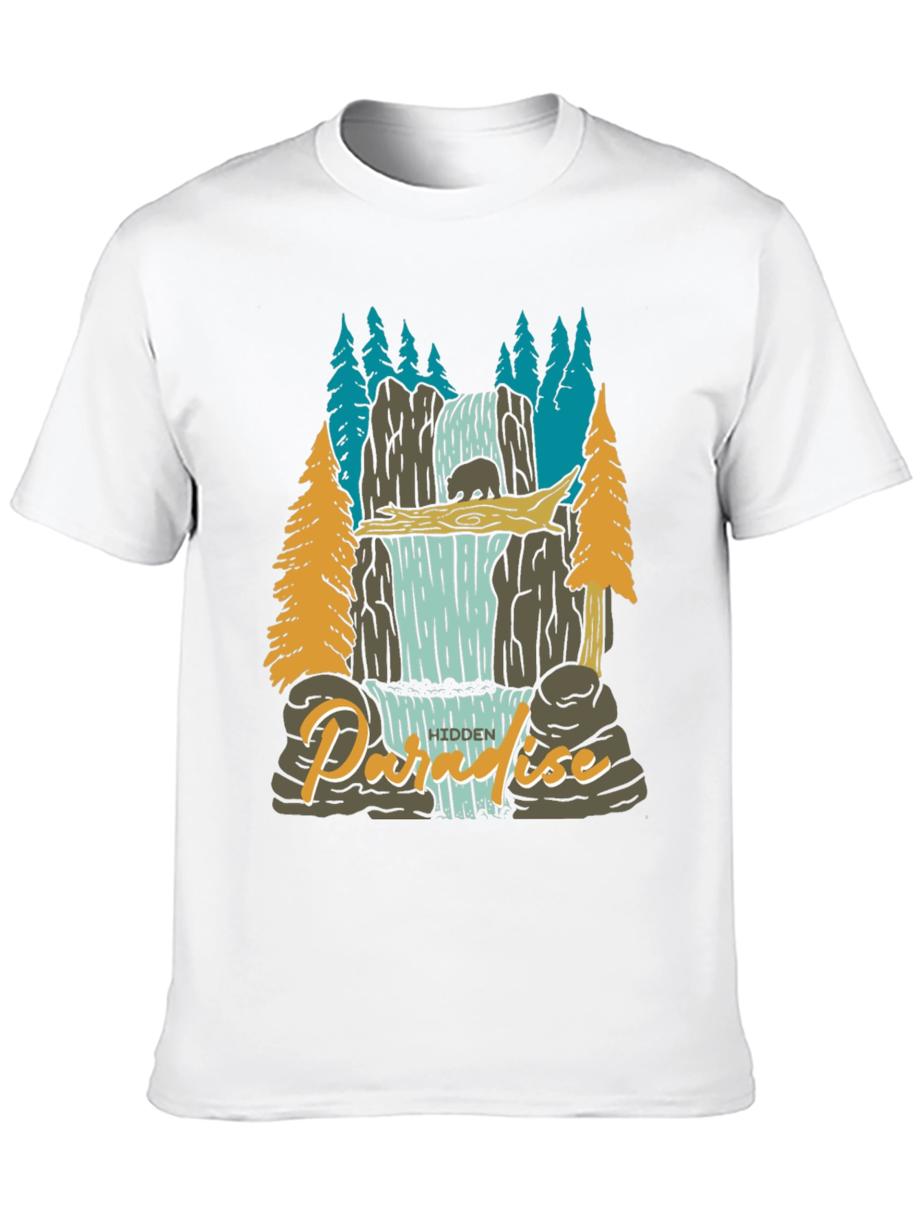 Paradise Falls Mens Graphic Tee