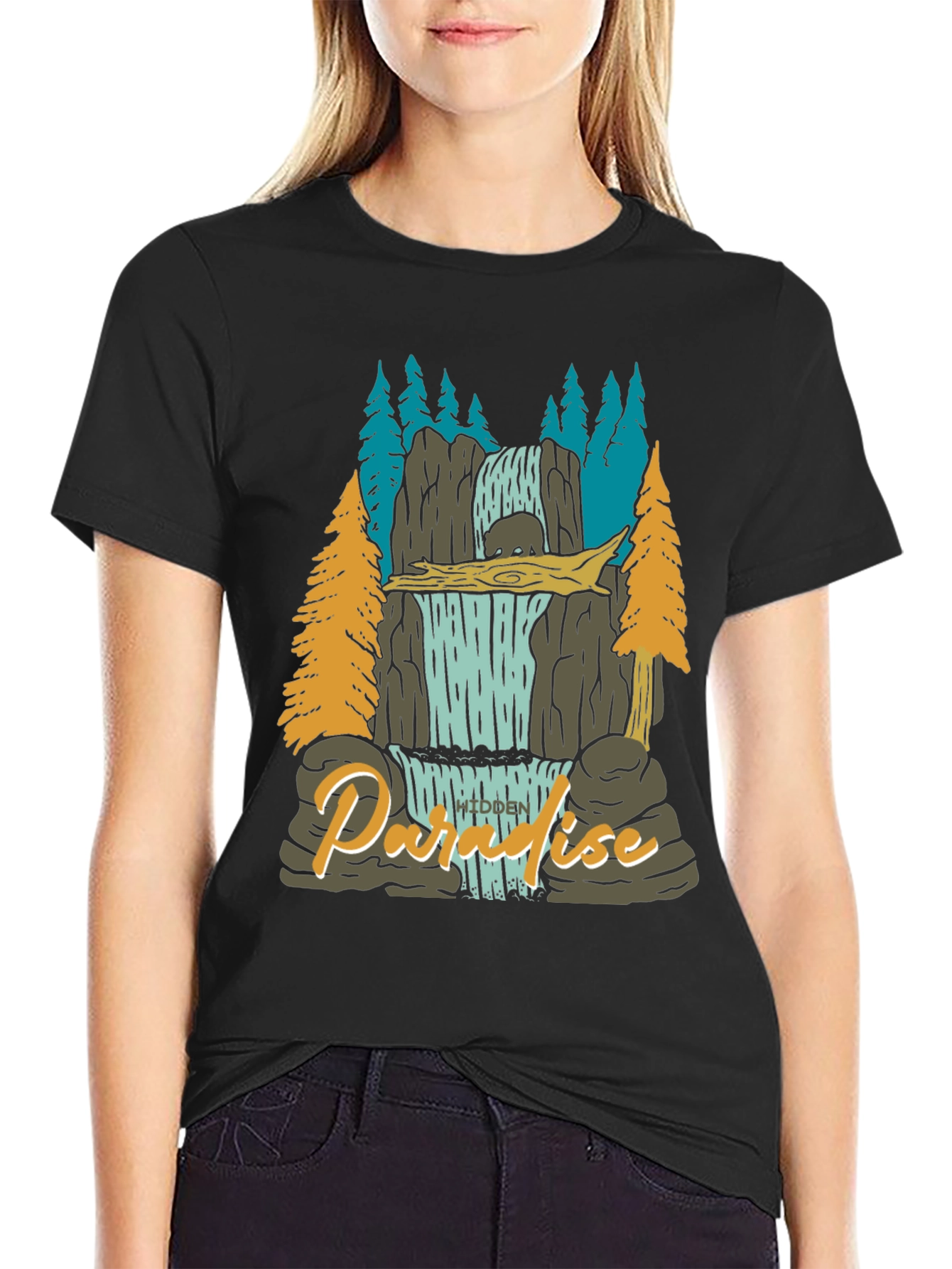 Paradise Falls Mens Graphic Tee