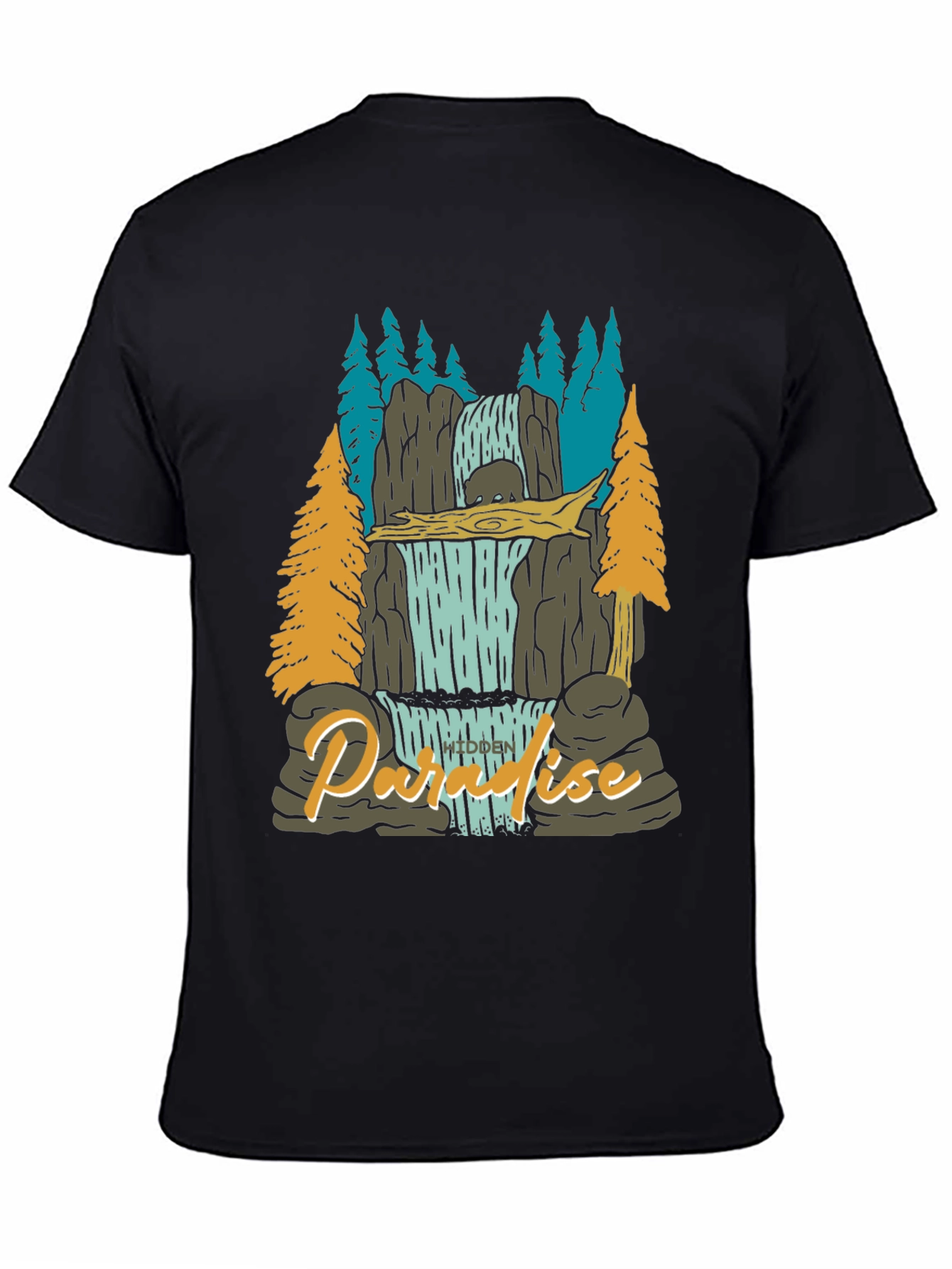 Paradise Falls Mens Graphic Tee