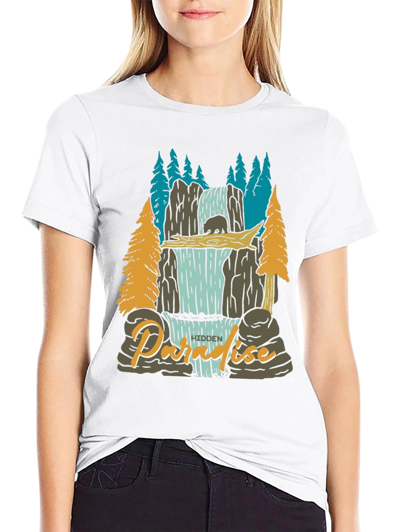Paradise Falls Mens Graphic Tee