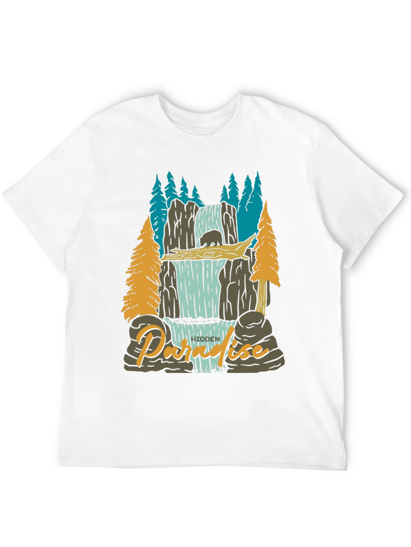 Paradise Falls Mens Graphic Tee