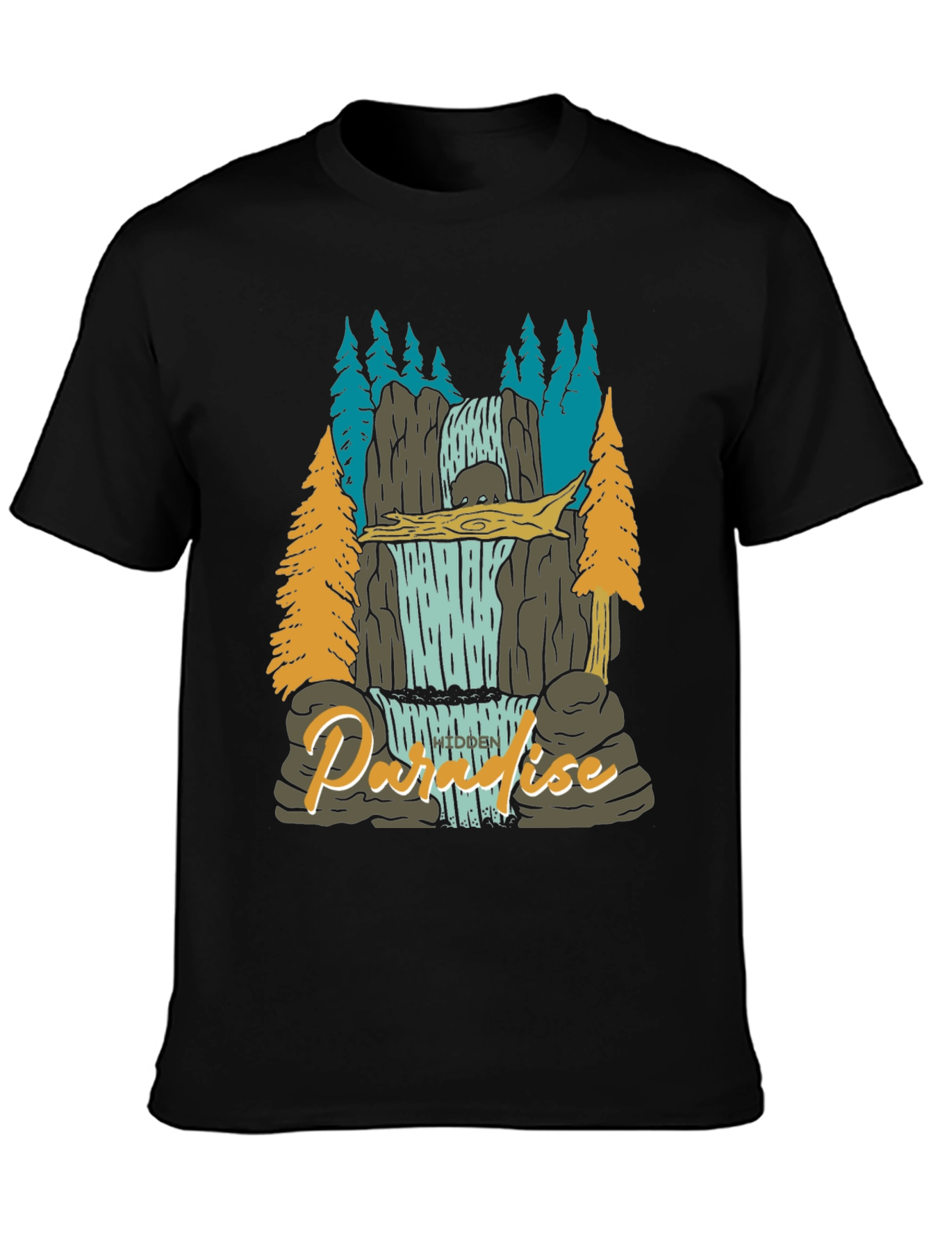 Paradise Falls Mens Graphic Tee
