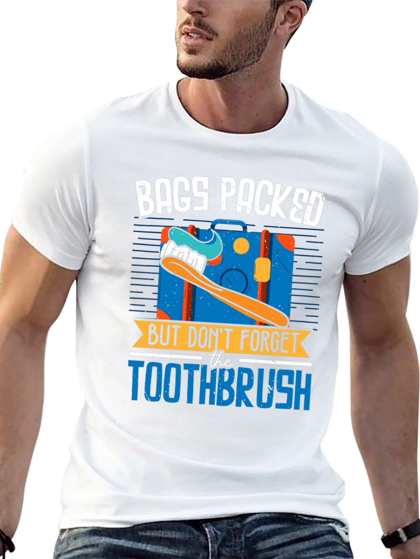 Bags Packed Toothbrush Graphic Tee