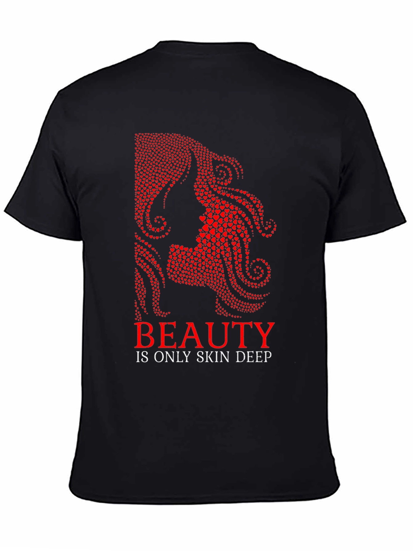 Beauty Skin Deep Heart Graphic Tee - Black