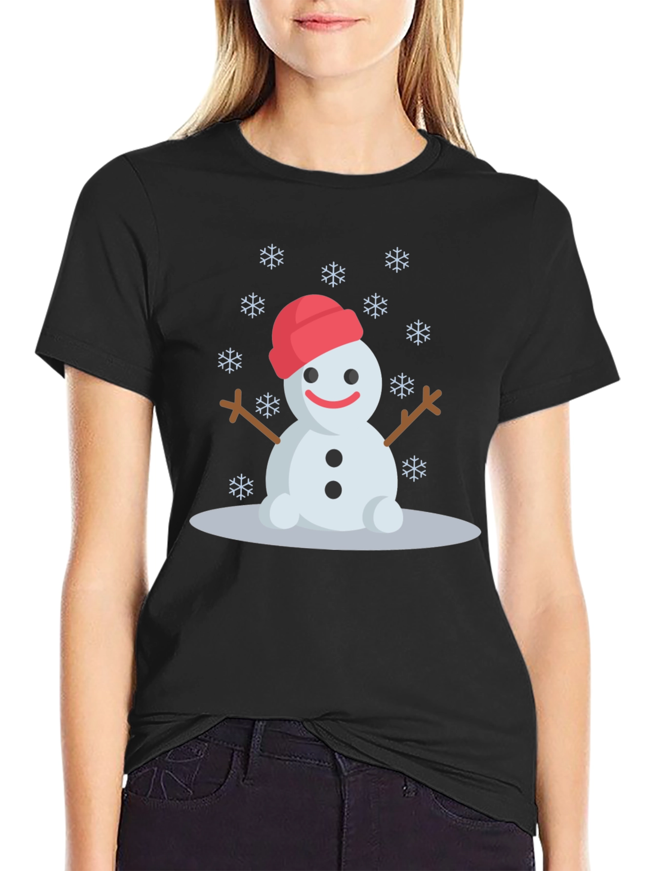 Festive Snowman Graphic Tee