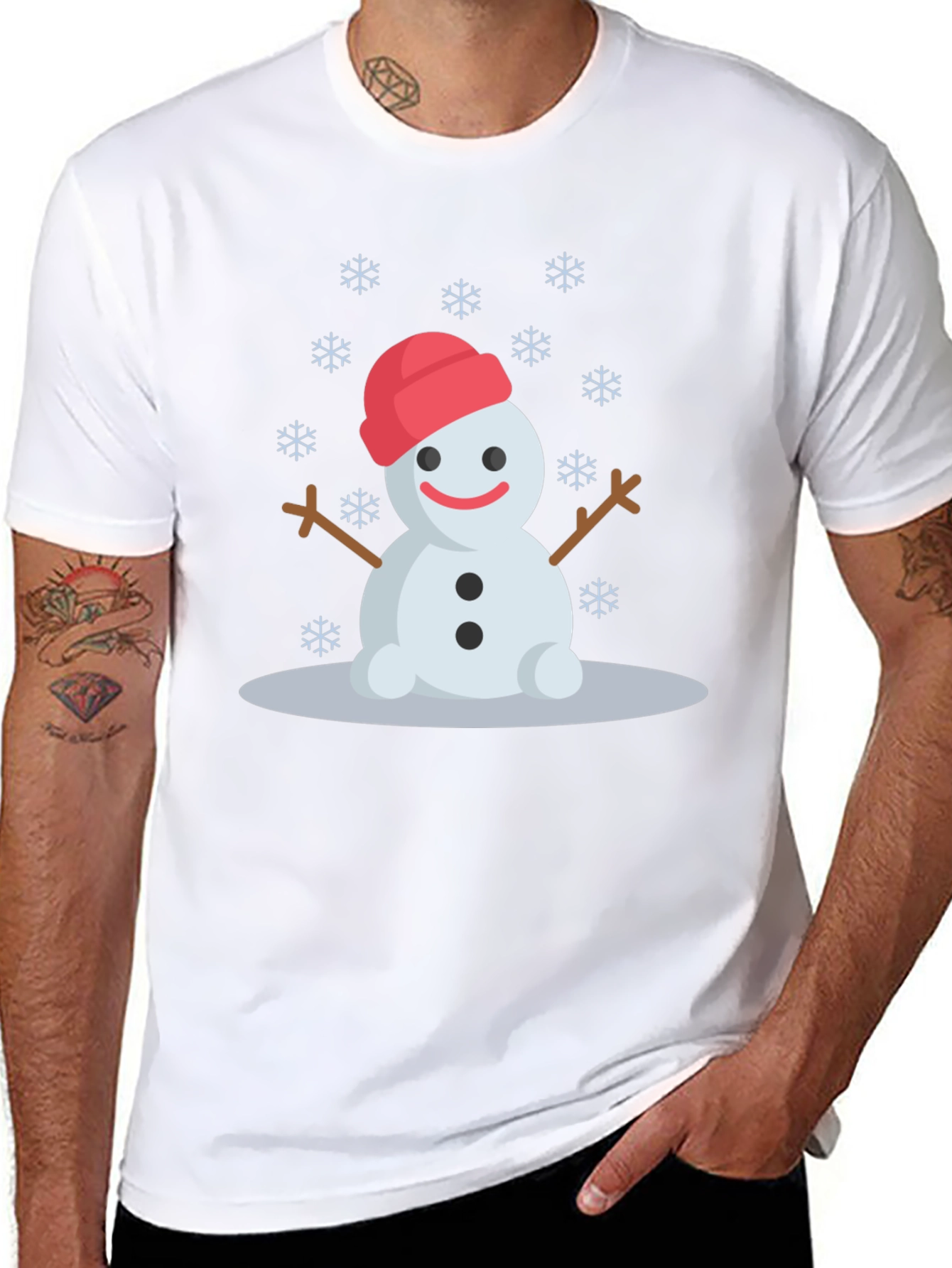 Festive Snowman Graphic Tee