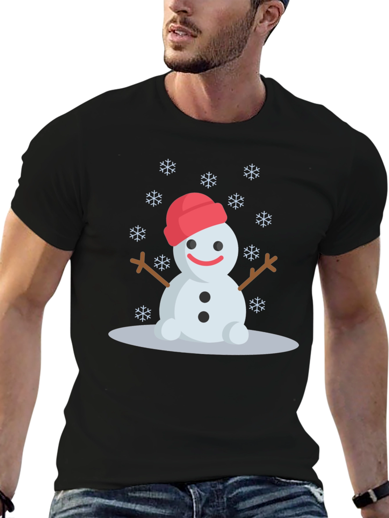 Festive Snowman Graphic Tee
