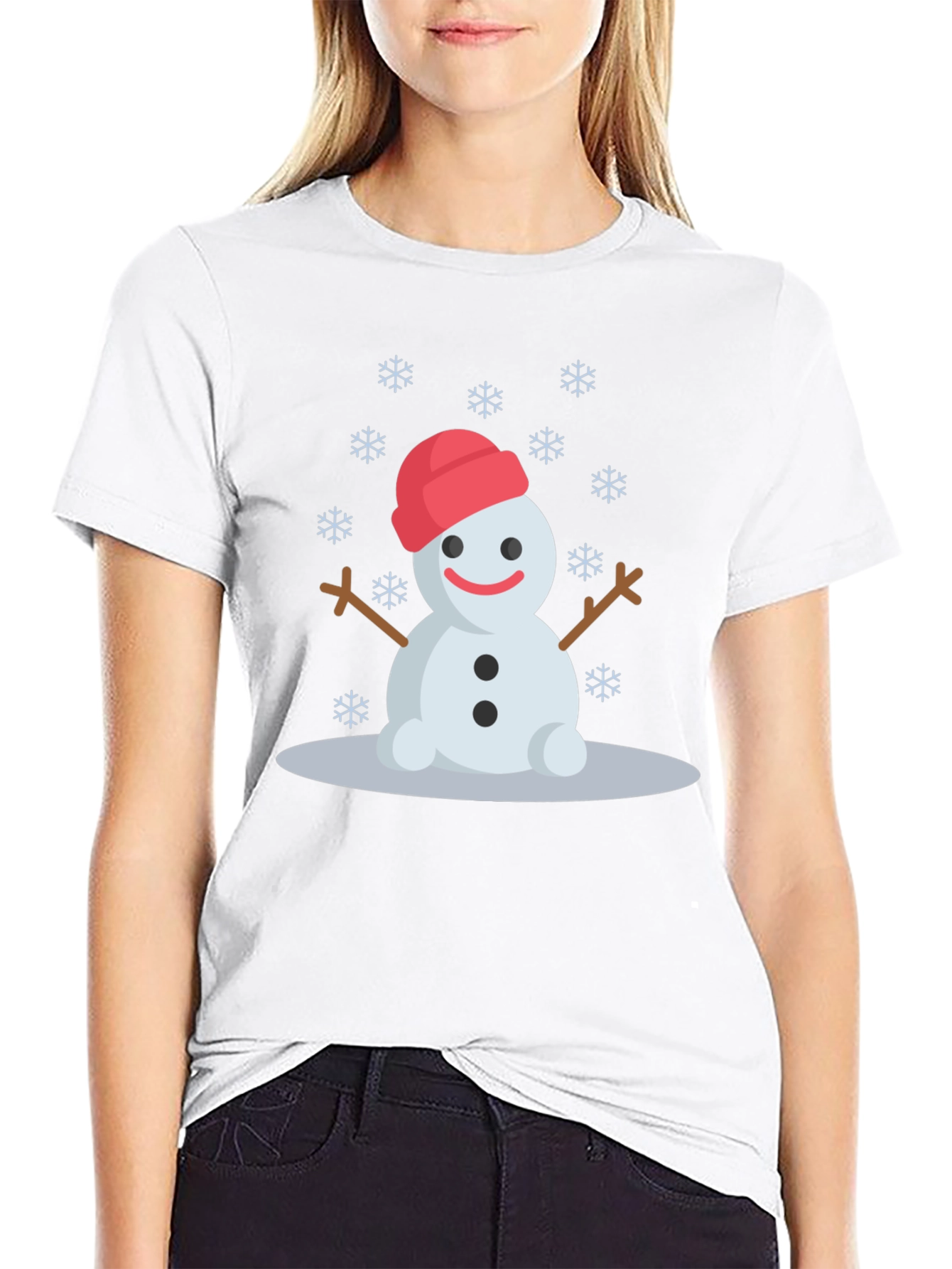 Festive Snowman Graphic Tee