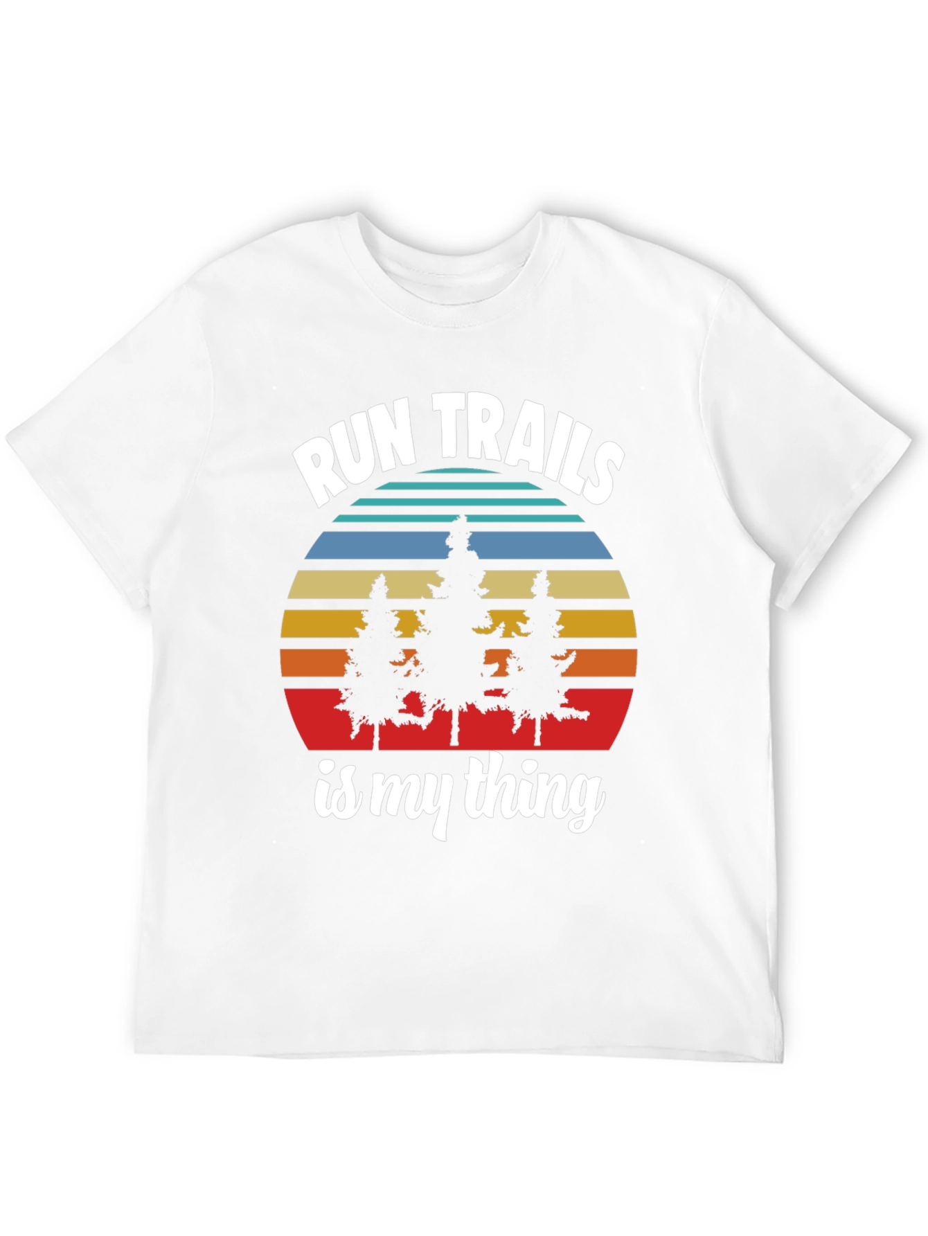 Run Trails Is My Thing Black T-Shirt