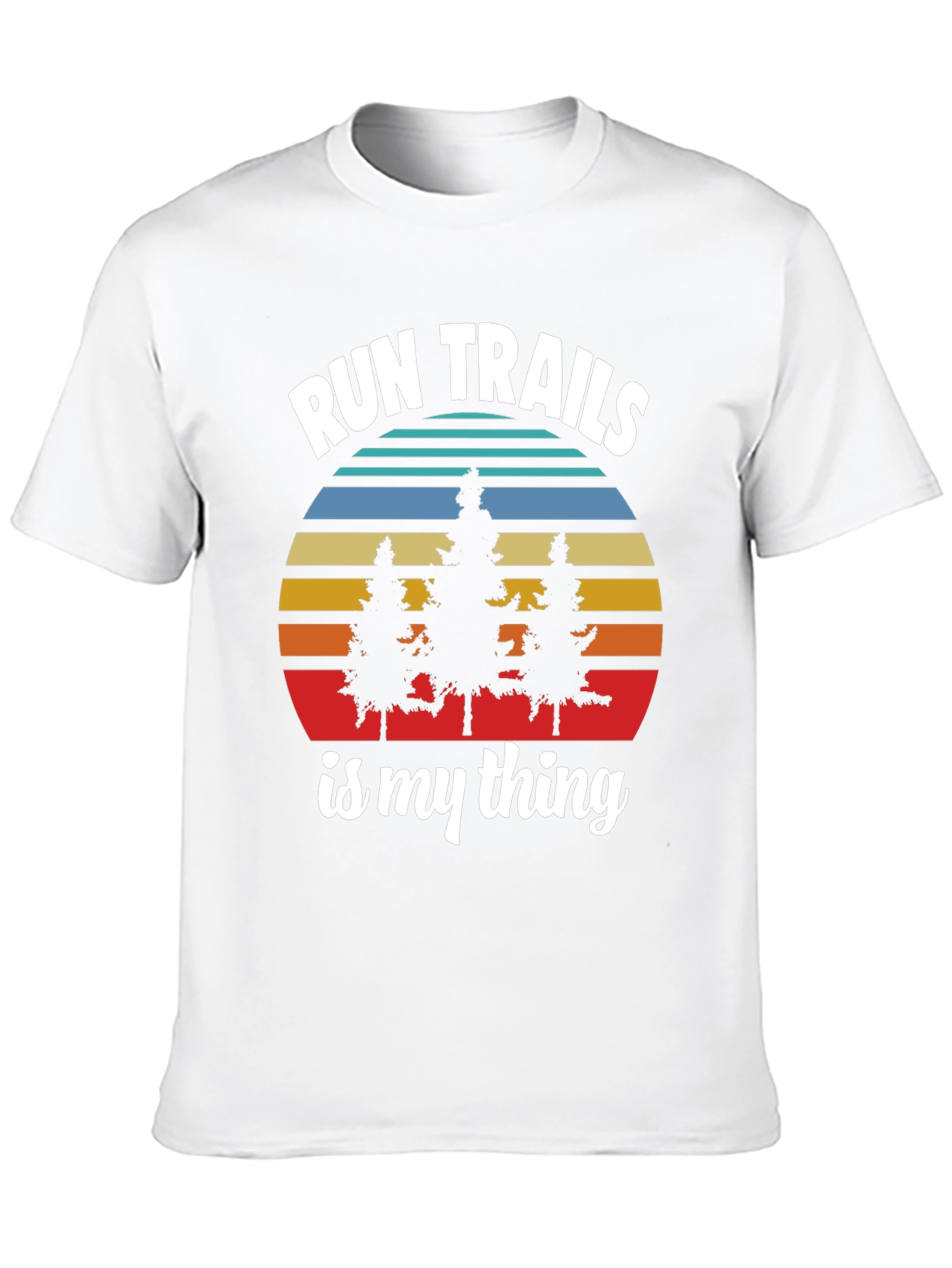 Run Trails Is My Thing Black T-Shirt