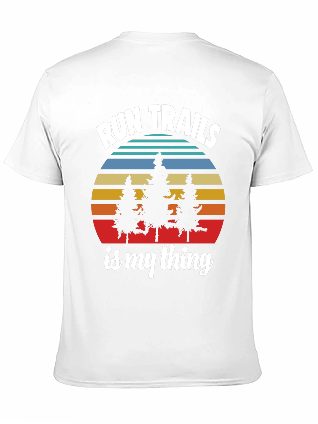Run Trails Is My Thing Black T-Shirt
