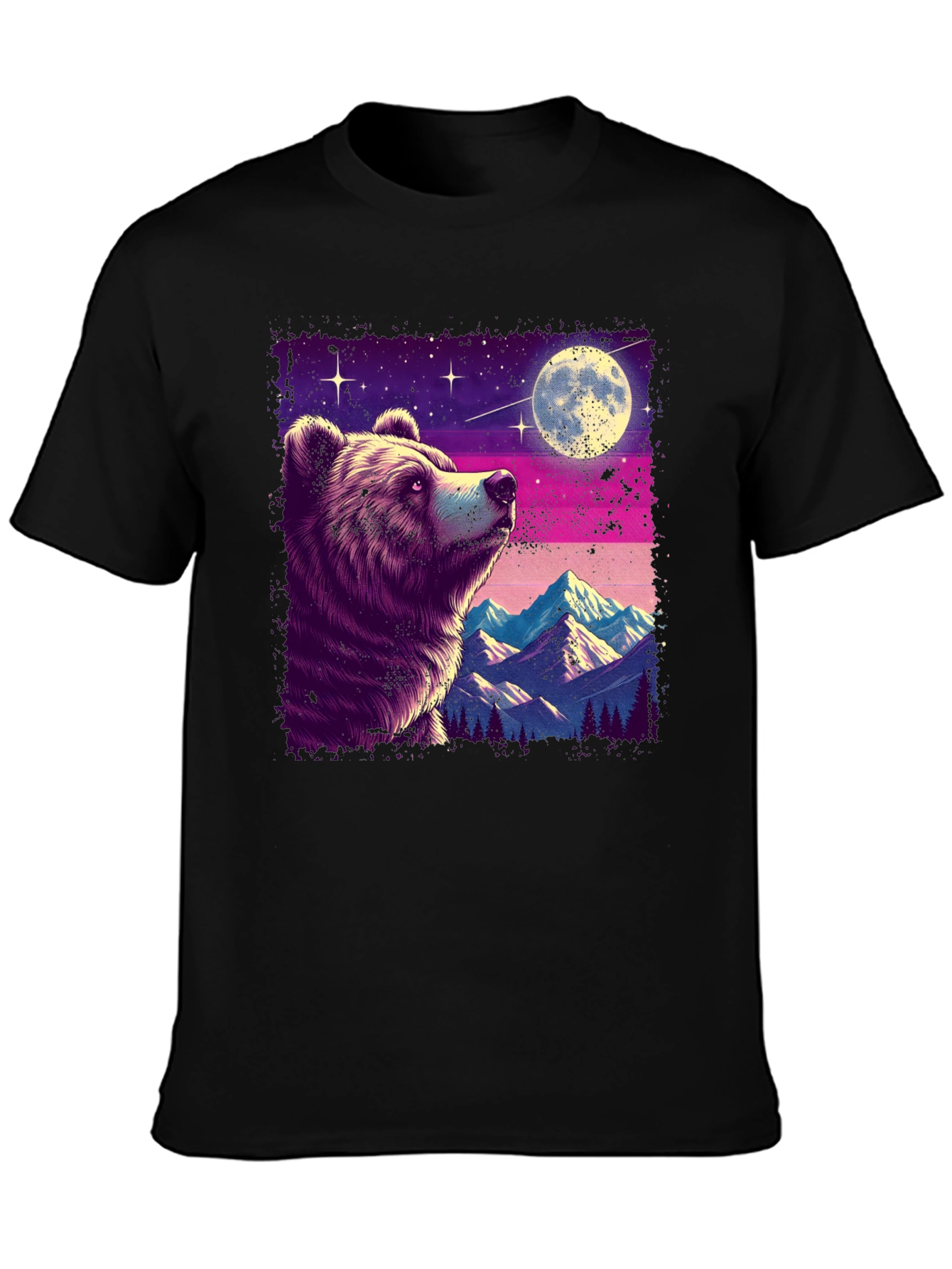 Bear Moon Mountain Graphic Tee