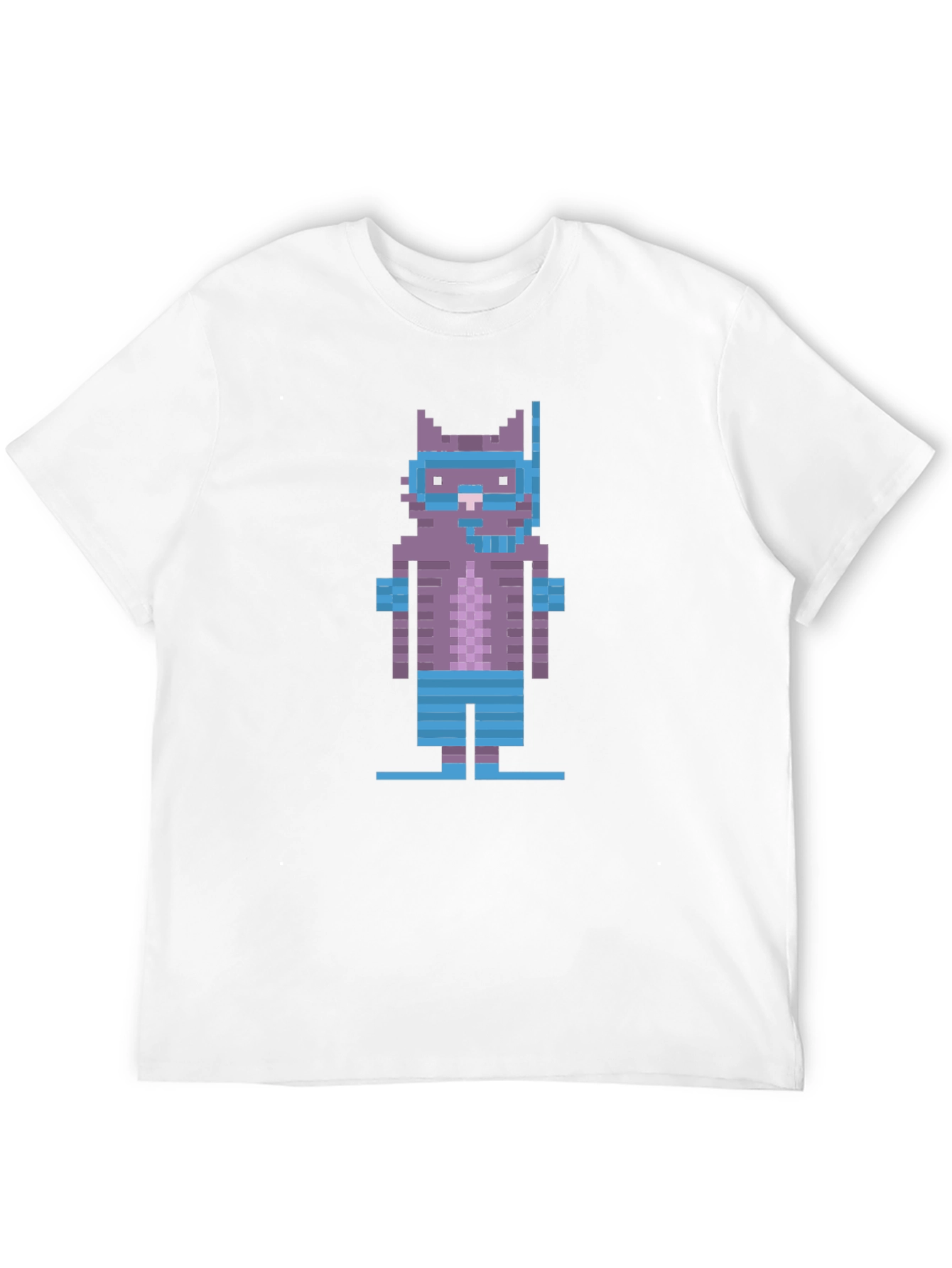Pixel Cat Snorkel T-Shirt - Retro Gaming Style