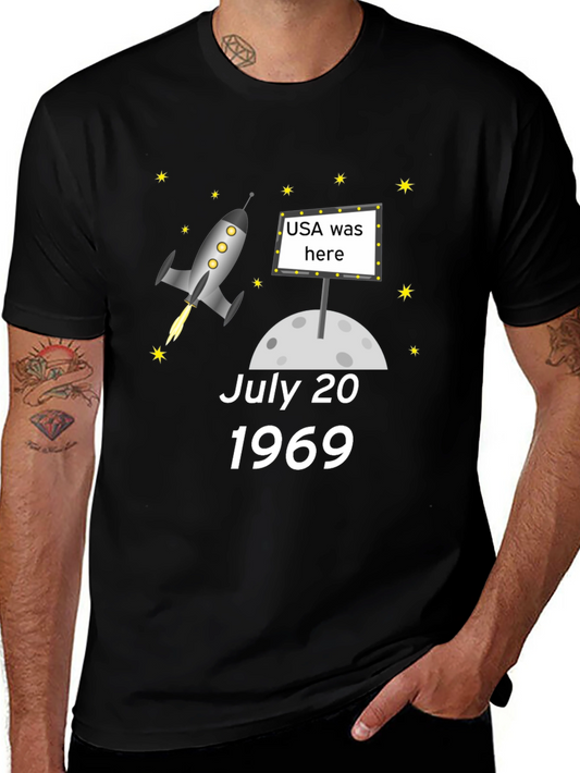 Retro Moon Landing T-Shirt - July 20 1969 Space Tee