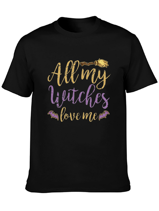 All My Witches Love Me Halloween T-Shirt
