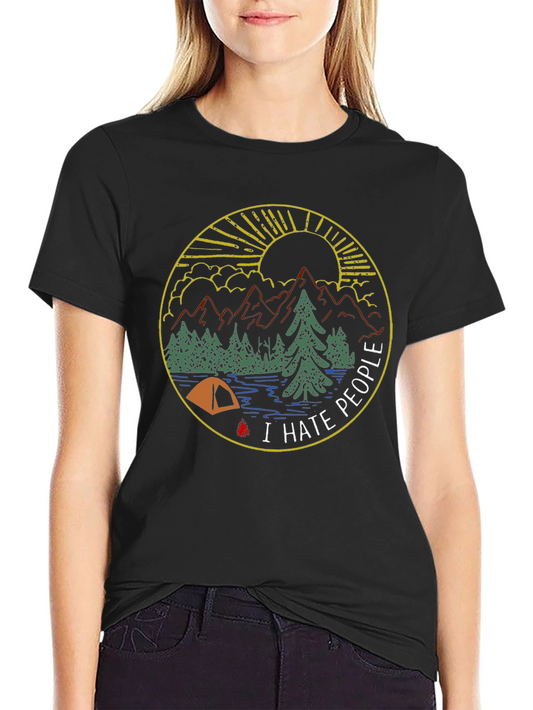 I Hate People Camping Graphic Tee