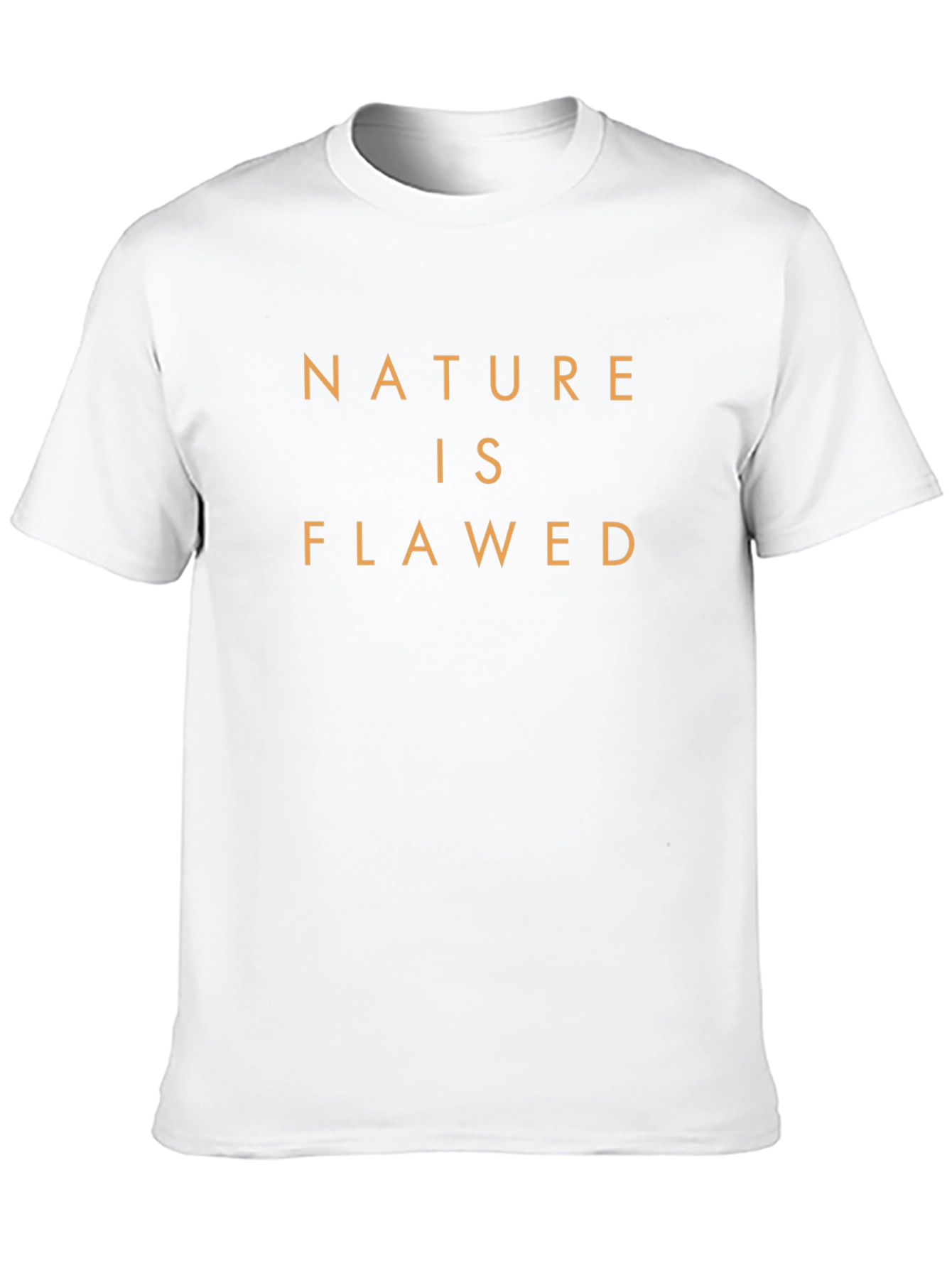 Nature is Flawed Black T-Shirt - Menswear