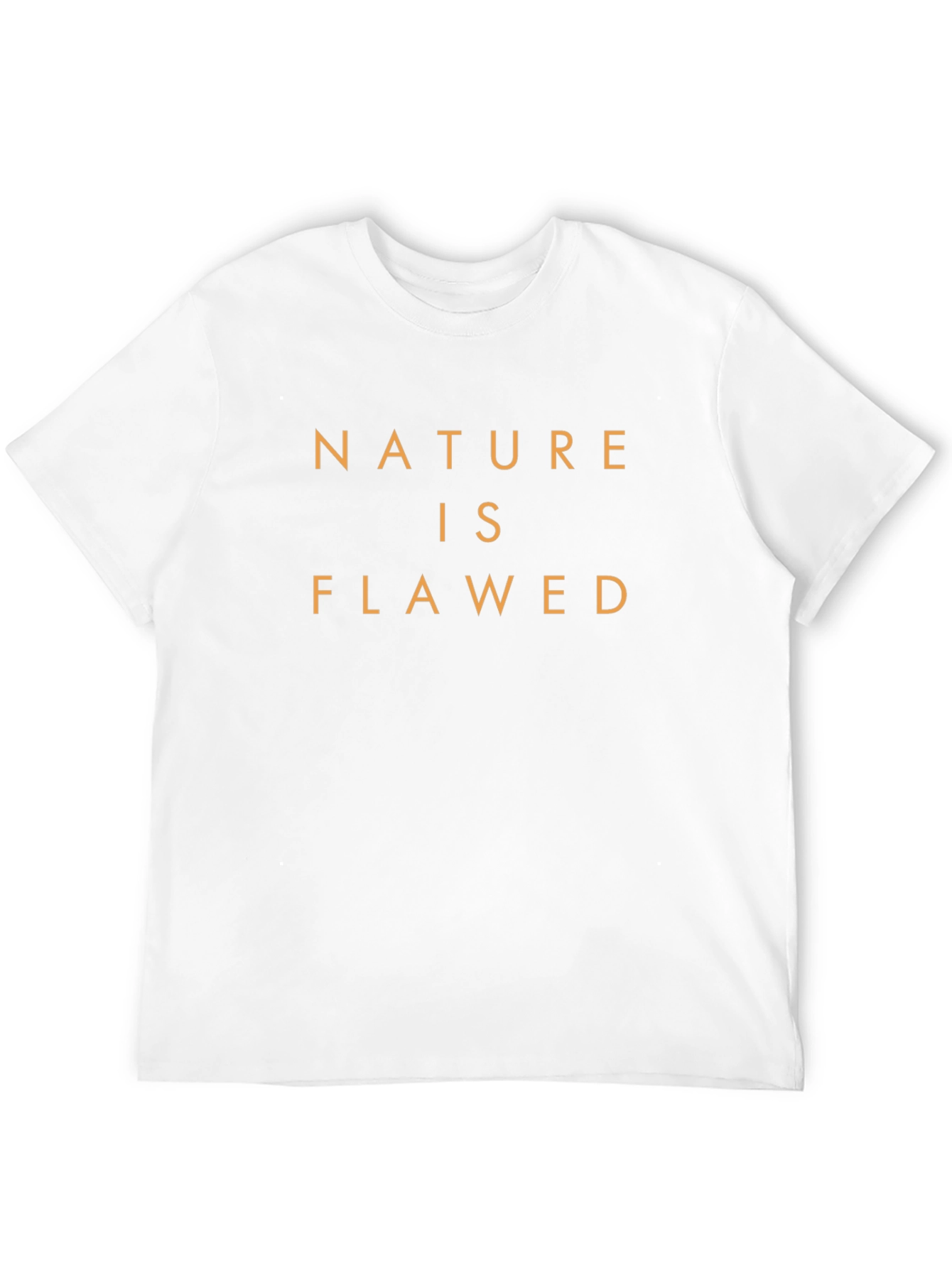 Nature is Flawed Black T-Shirt - Menswear
