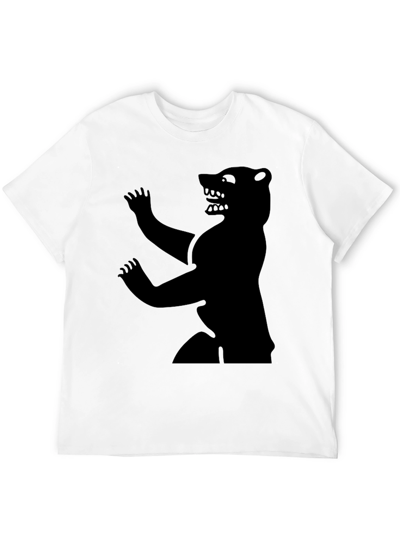 Mens Black Bear Graphic Tee
