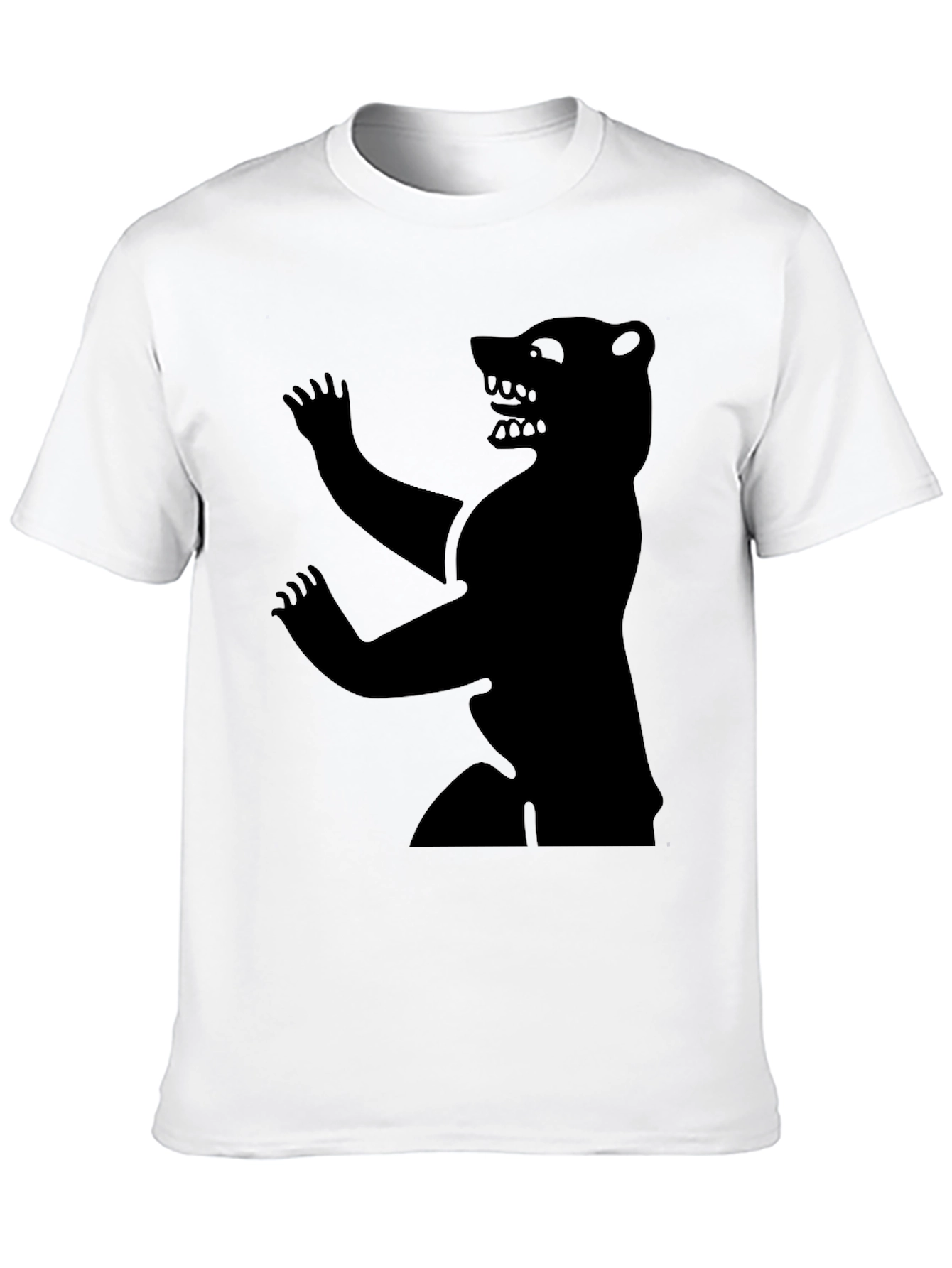 Mens Black Bear Graphic Tee