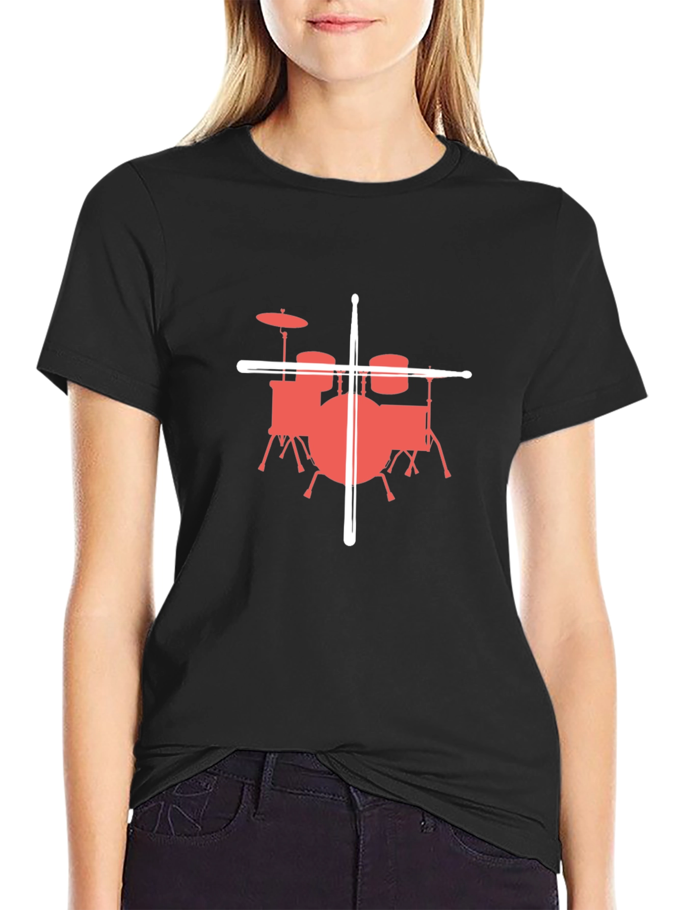 Drum Kit Graphic Tee - Musician Style