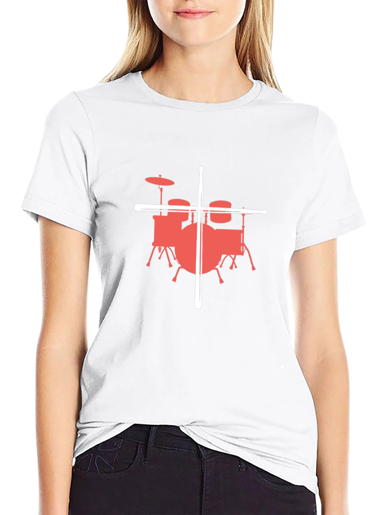 Drum Kit Graphic Tee - Musician Style