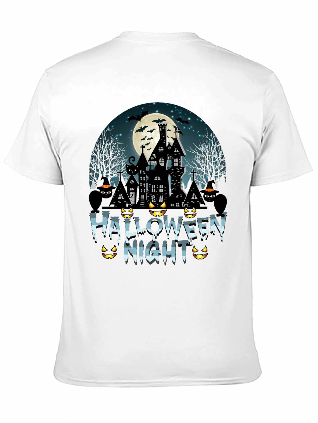 Halloween Night T-Shirt - Spooky Black Tee