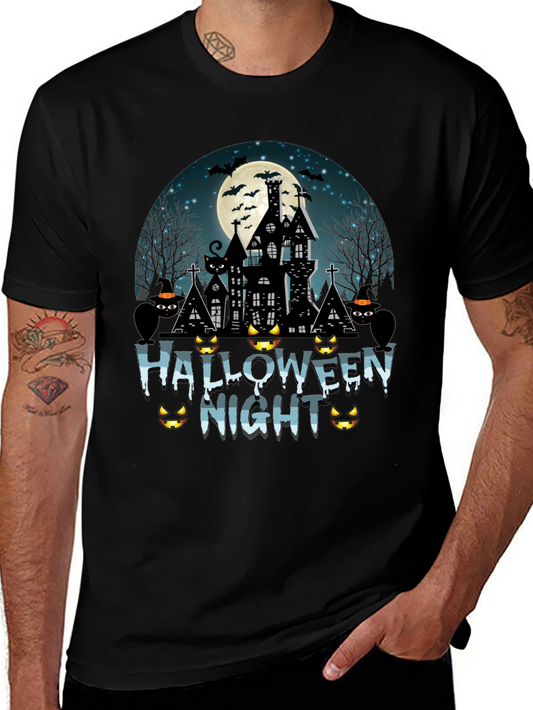 Halloween Night T-Shirt - Spooky Black Tee