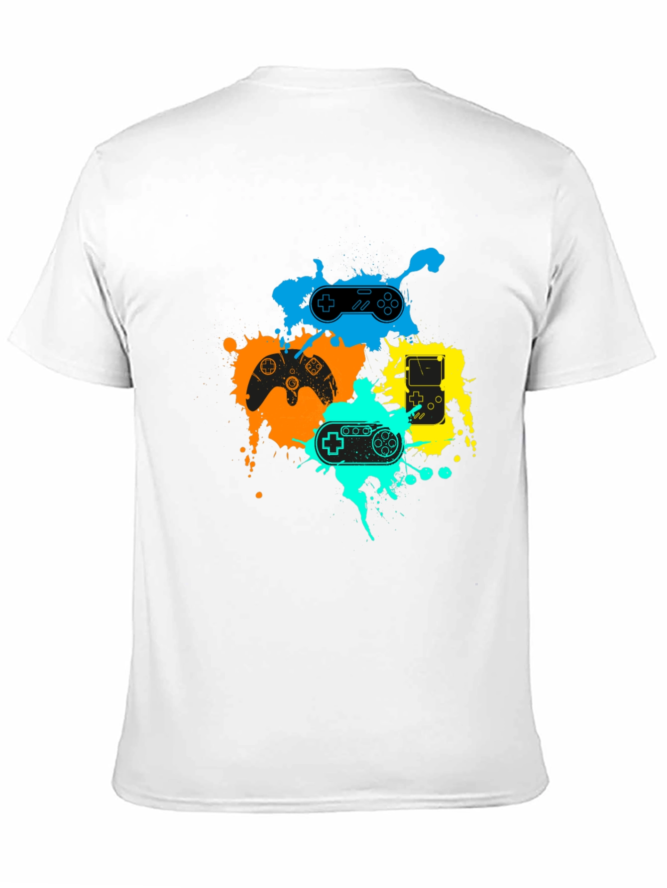 Gaming Controller Graphic T-Shirt - Black