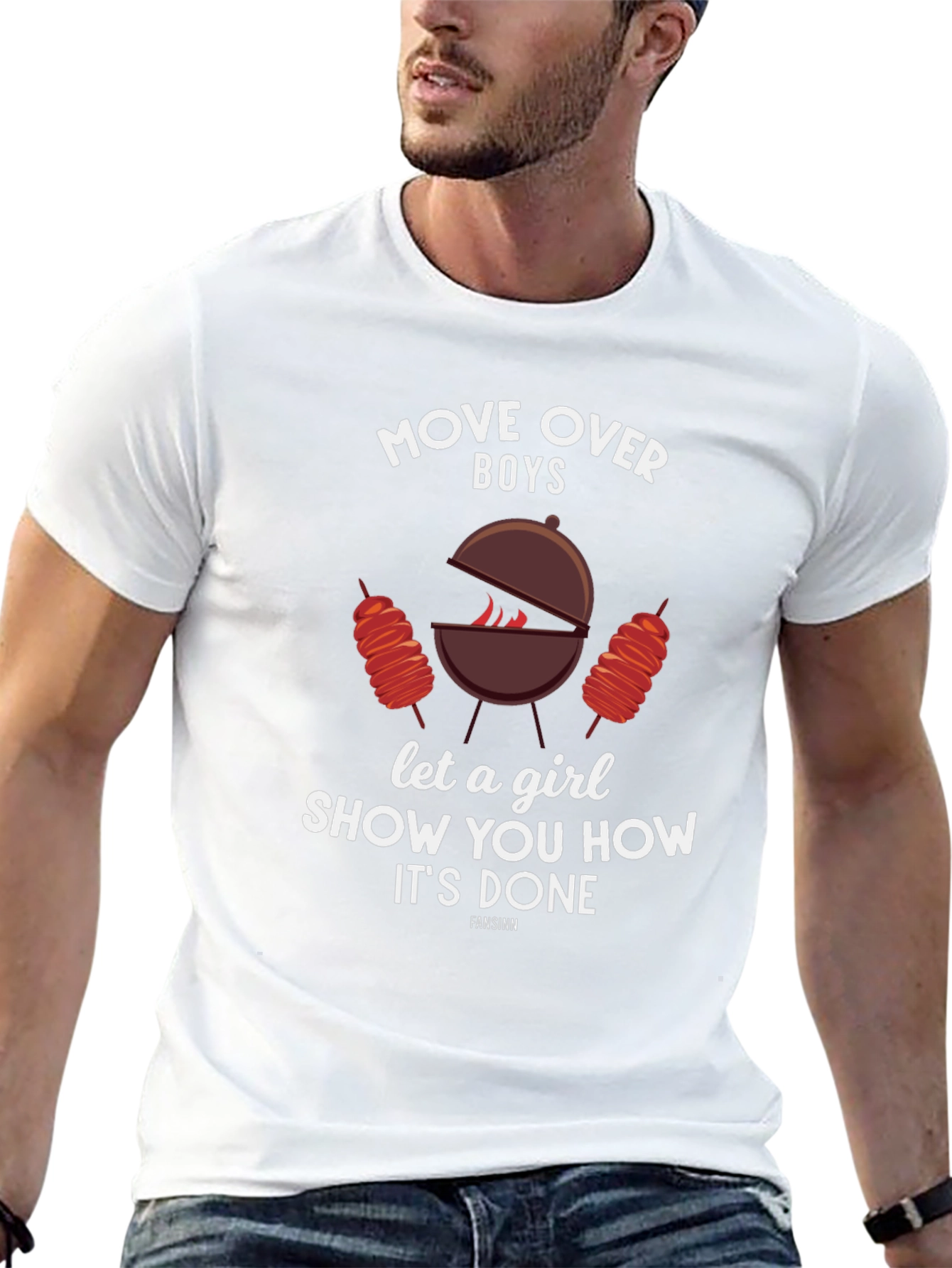 Move Over Boys BBQ Graphic Tee