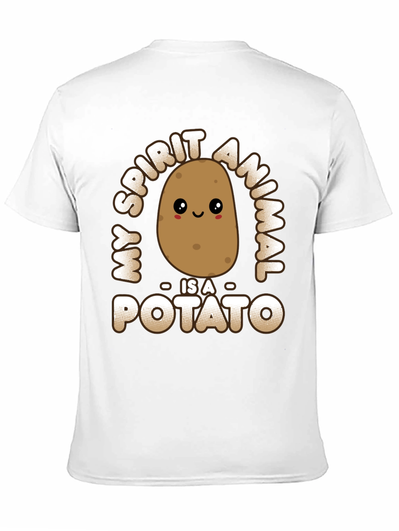 My Spirit Animal Is A Potato Funny Graphic Tee